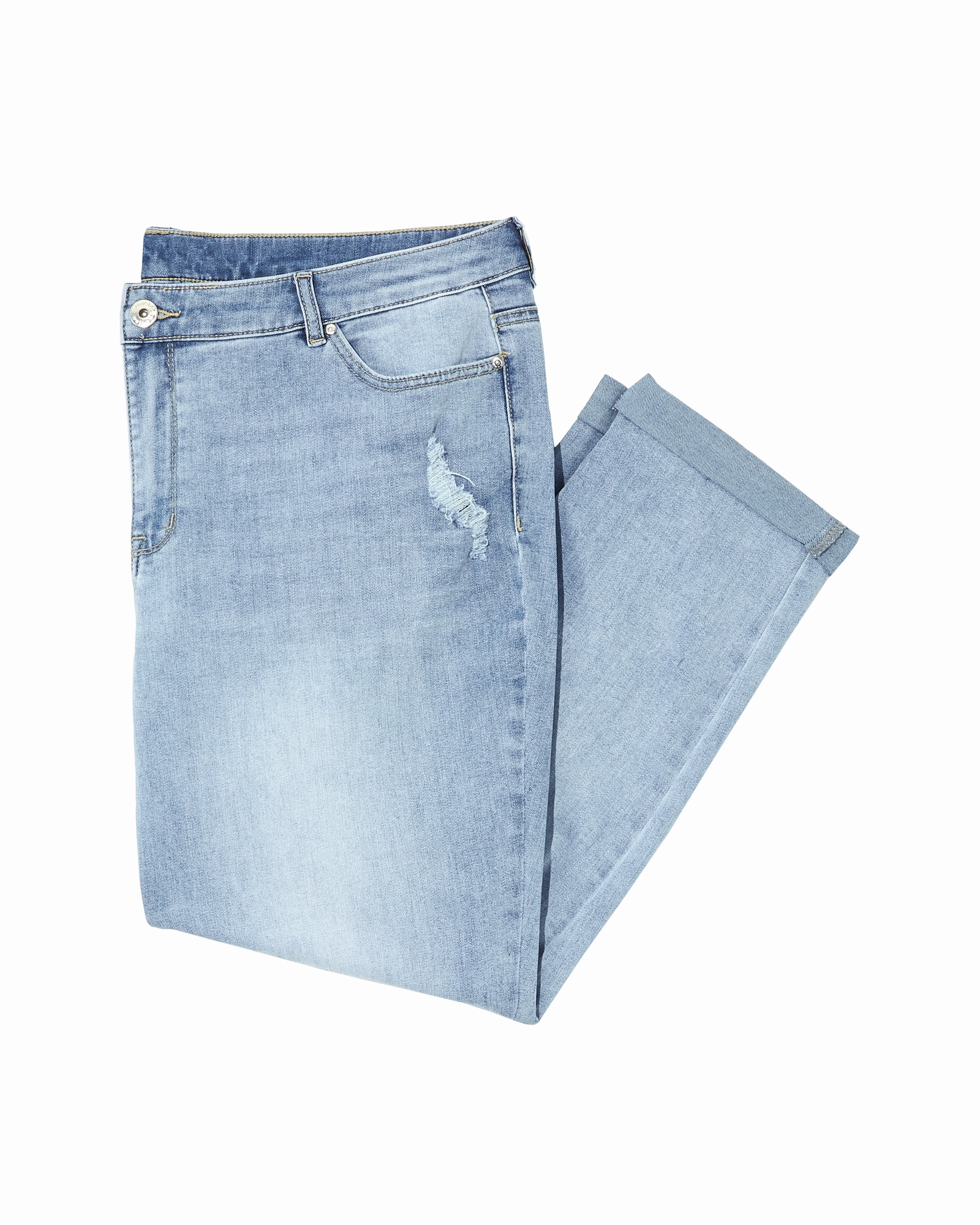 Oceana Rolled Hem Boyfriend with Destruction | Light Wash Teen Outfit Outdoor Adventure Sunny Vibes Barrel Leg Construction