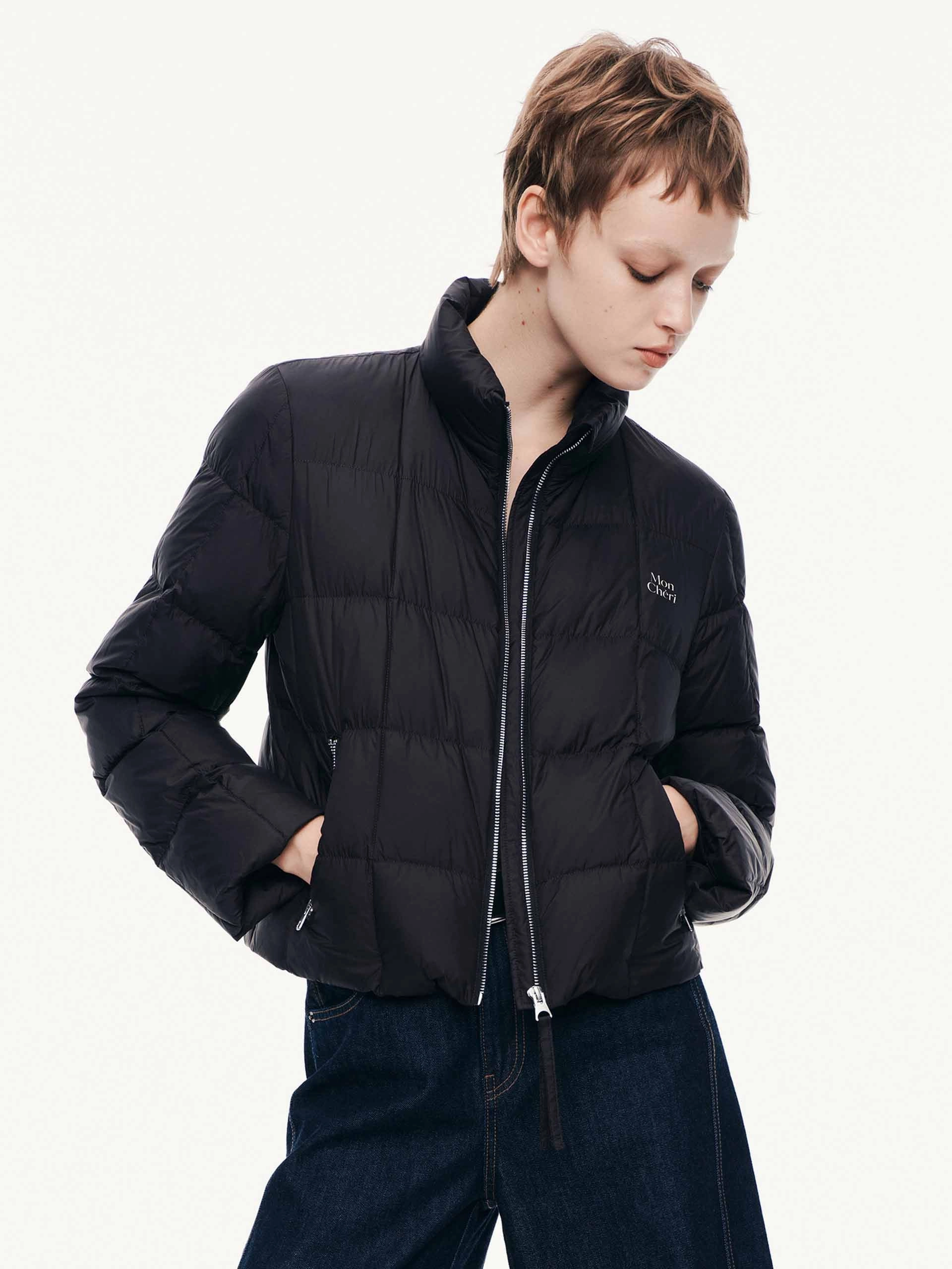 Lightweight Zipper Down Jacket UV Protective Coating