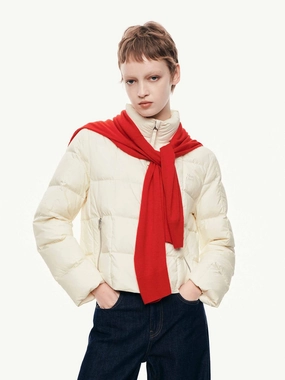 Thermal regulation Contoured Back Panel Lightweight Zipper Down Jacket