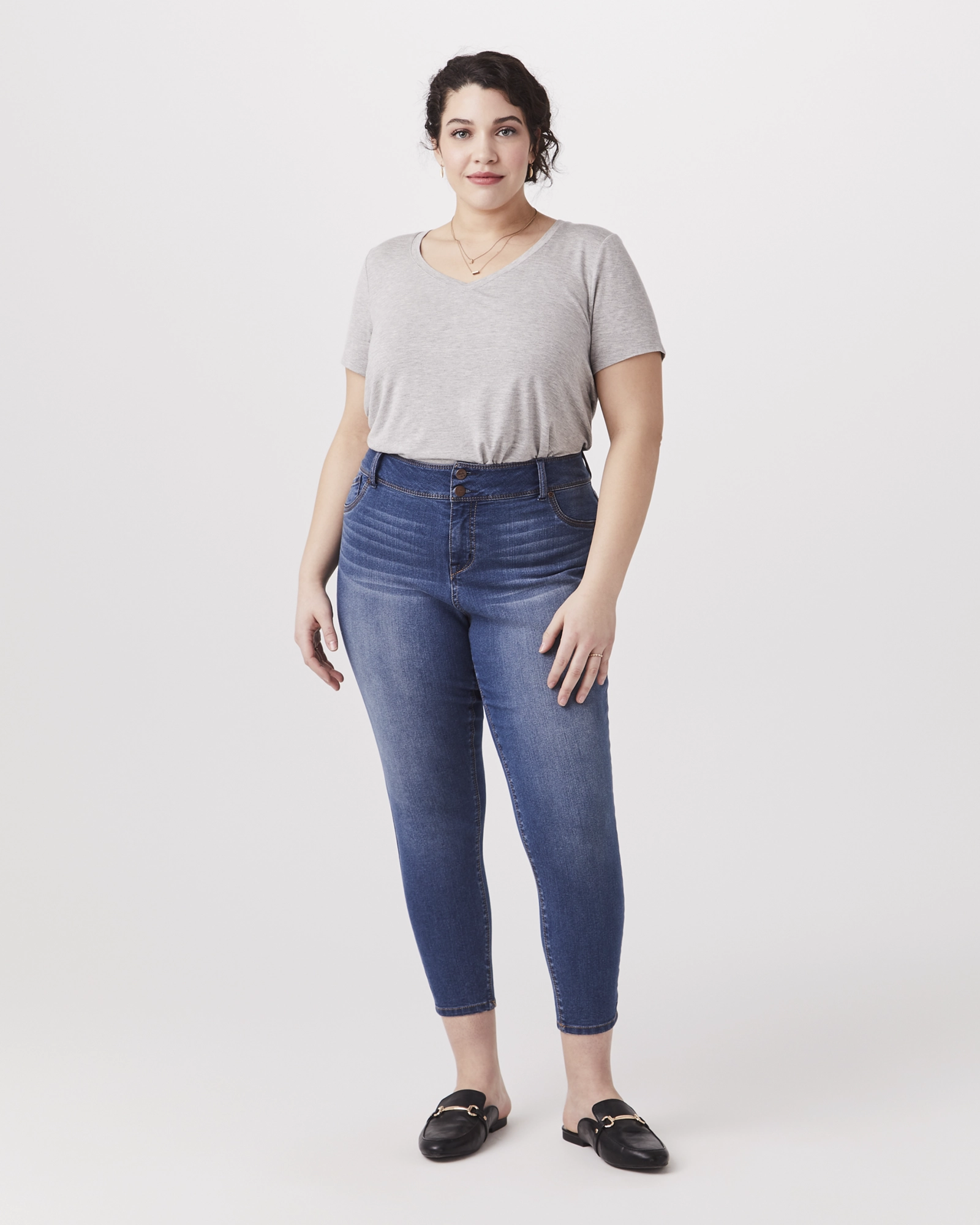 Chrissy High-Waisted Ankle Jeans | Light Wash Clean Fashion