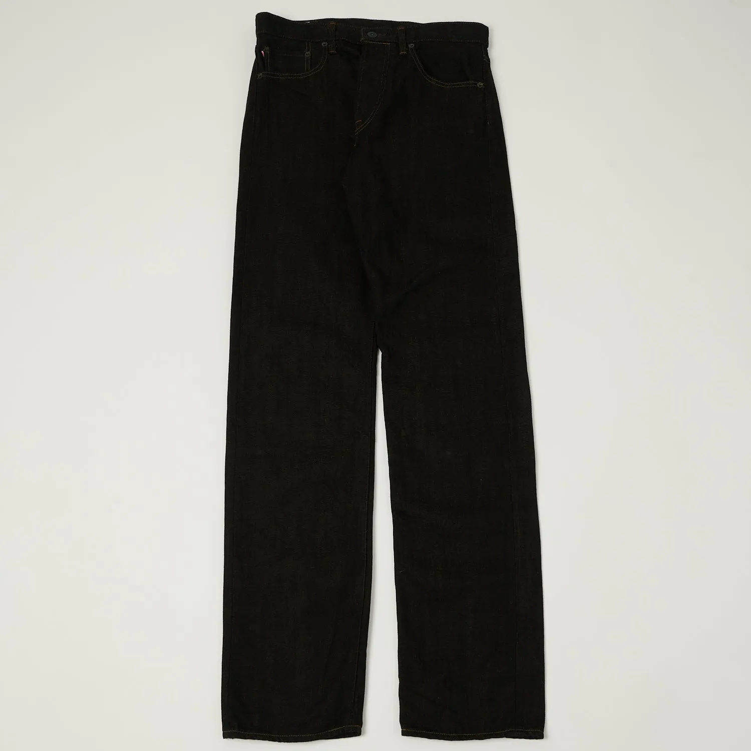 Comfy Home Comfort Weekend Getaway Clean Detail ONI Denim 246-BKOL 12.5oz Black x Olive Relaxed Tapered Jean - One Wash