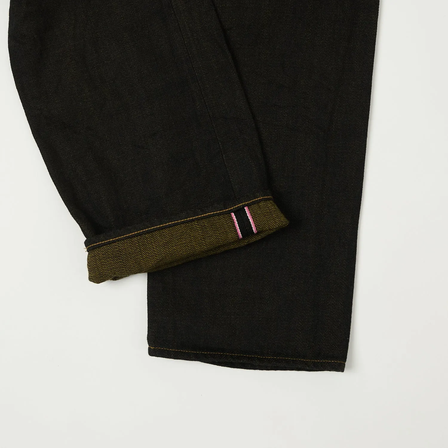 ONI Denim 246-BKOL 12.5oz Black x Olive Relaxed Tapered Jean - One Wash Outfit Combo