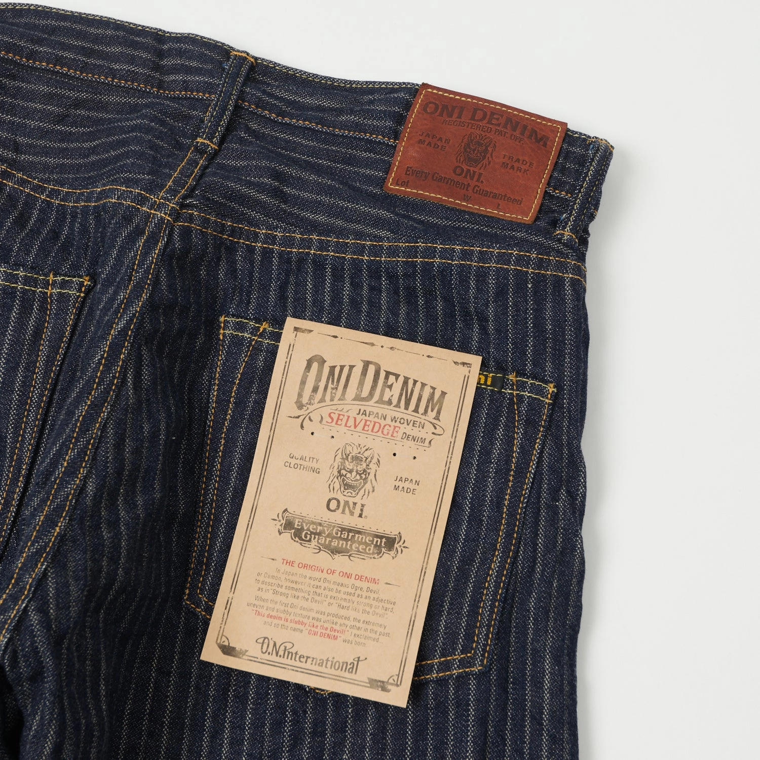 Minimalist Style Chill Outfit ONI Denim 022-HJS 12oz Drop Needle Wide Straight Jean - One Wash