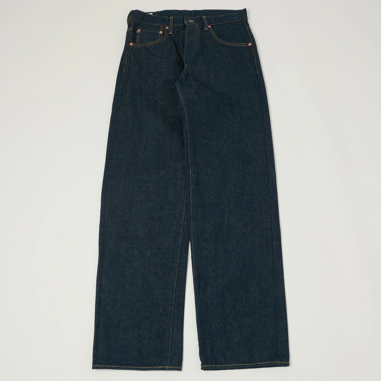 ONI Denim 200 Ishikawadai 15oz Wide Straight Jean - One Wash Slim Silhouette