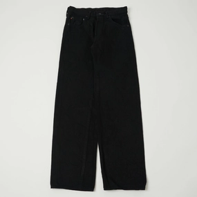 ONI Denim 200ZR-BKBK 'Secret Denim' Wide Straight Jean - Black One Wash Ultra Basic