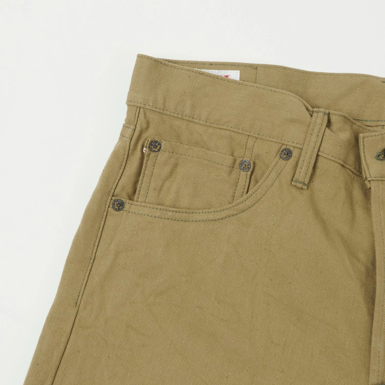 ONI Denim 206-BRD 'British Drill' Neat Loose Straight Jean - Tan One Wash Classic Fit Durable Eco Friendly