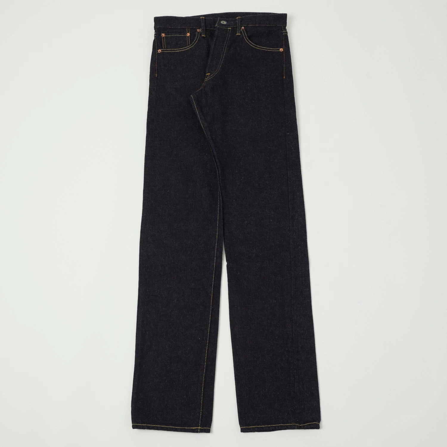 Comfy Wear Smart Casual Neutral ONI Denim 246ZR-LT17G 17oz Low Tension Relaxed Tapered Jean - Dark Indigo One Wash
