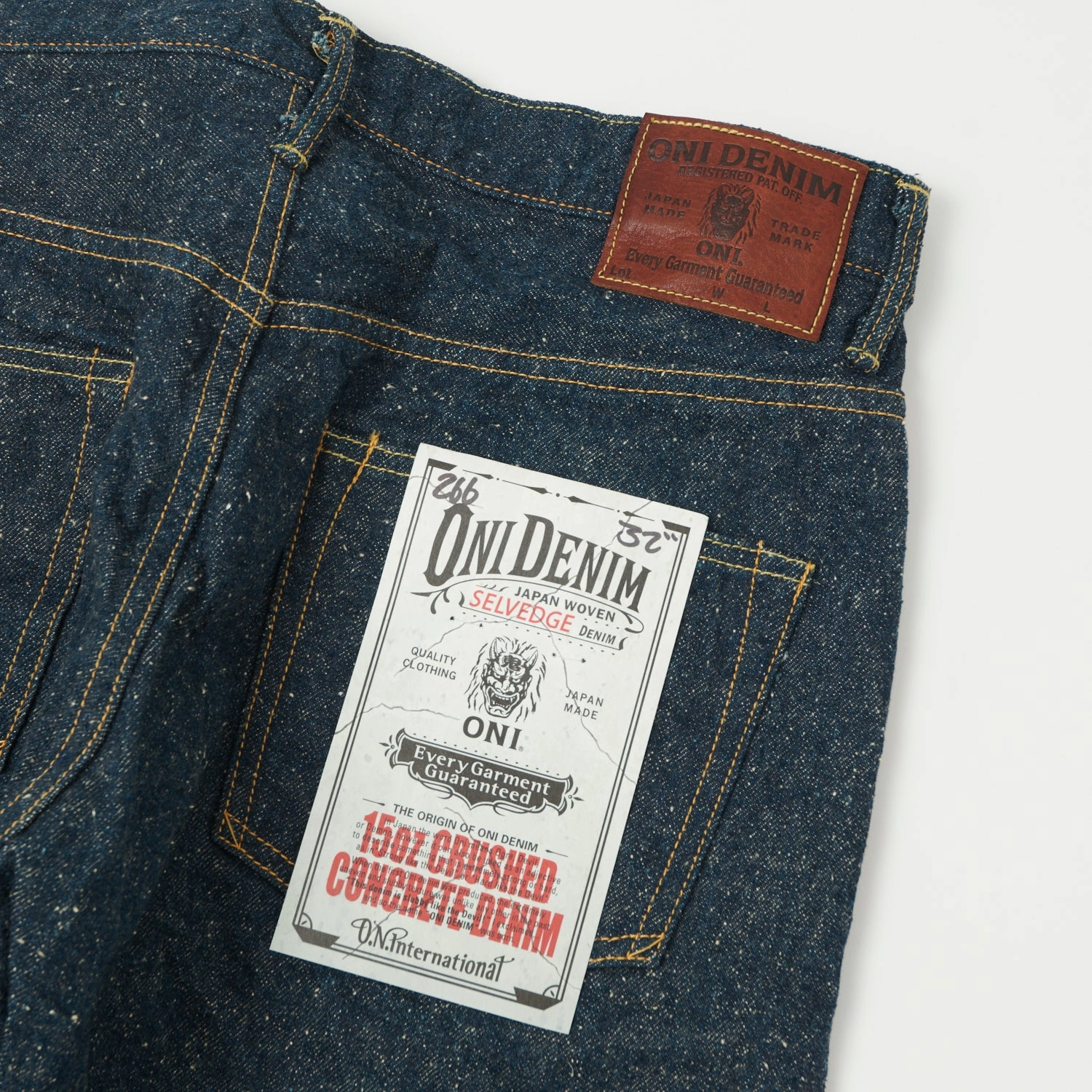 Fit For Every Day ONI Denim 266-CCD 'Crushed Concrete Denim' 15oz Regular Straight Jean - One Wash