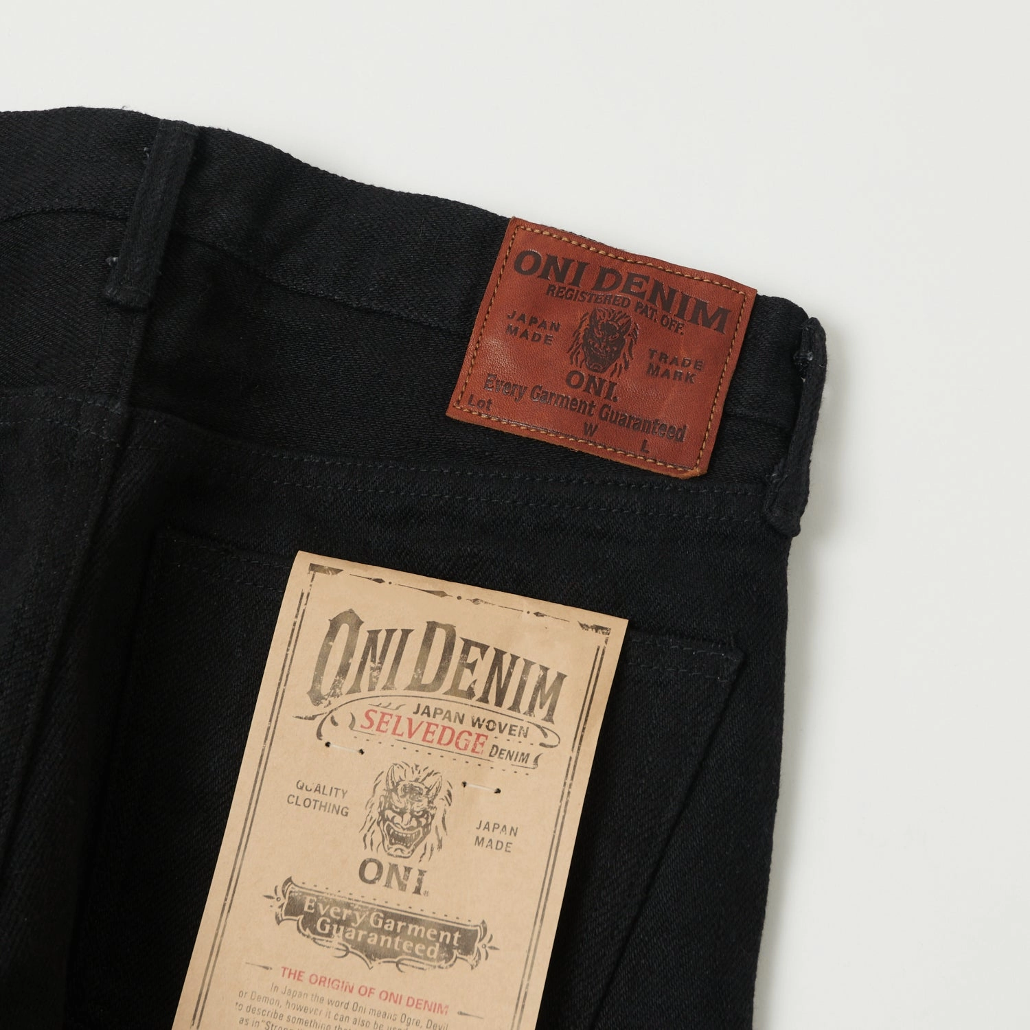 Trusted Outfit ONI Denim 544ZR-BKBK 'Secret Denim' Slim Tapered Jean - One Wash - Black