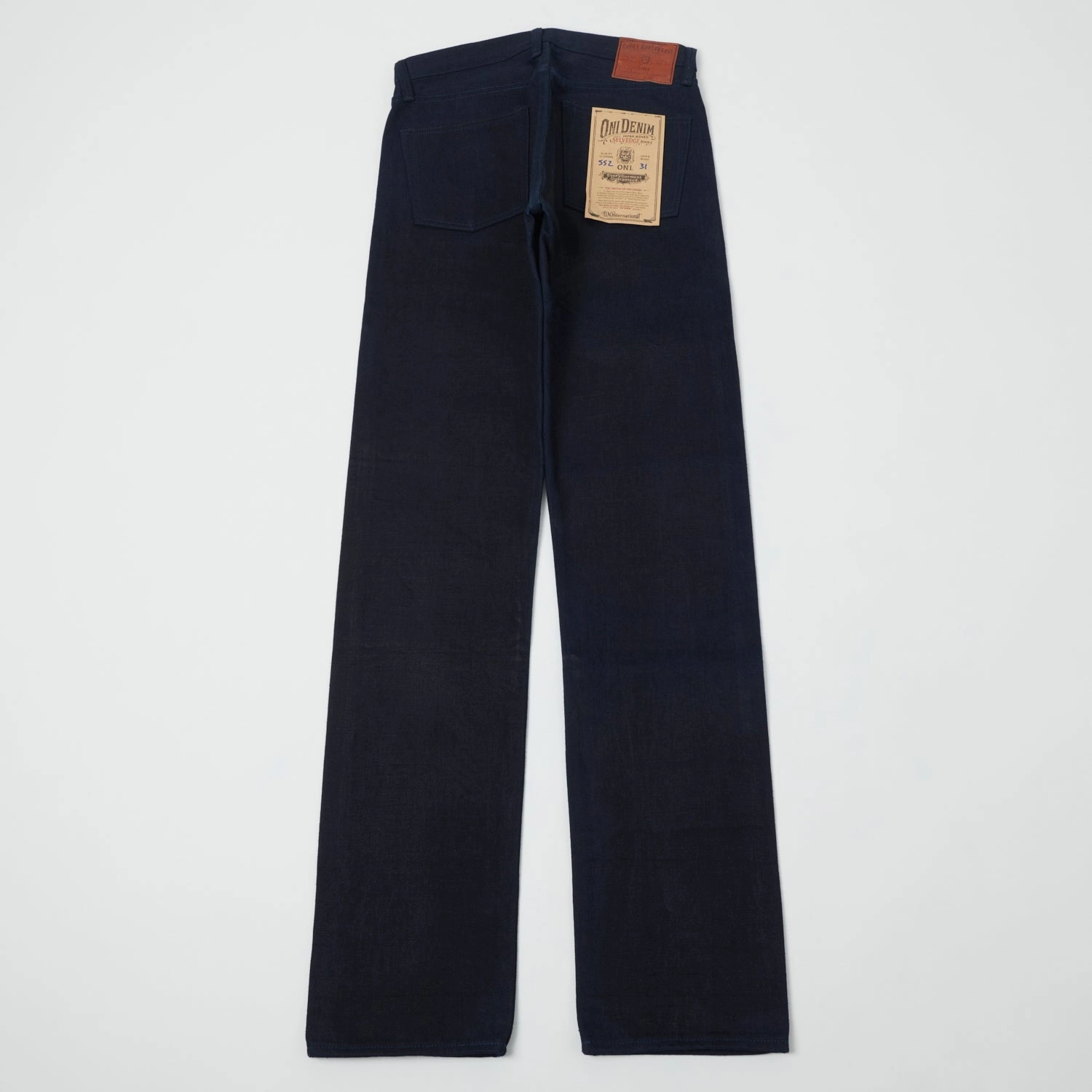 ONI Denim 552 Double Indigo 17oz Slim Straight Jean - Raw Active Touch Versatile Design