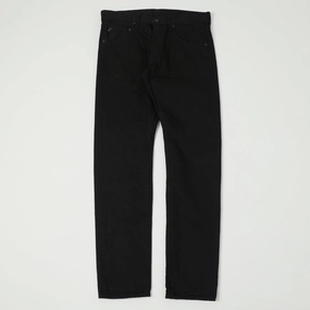 One For All Flexible Waistband Construction ONI Denim 642-13BK 13oz Regular Tapered Jean - Black One Wash