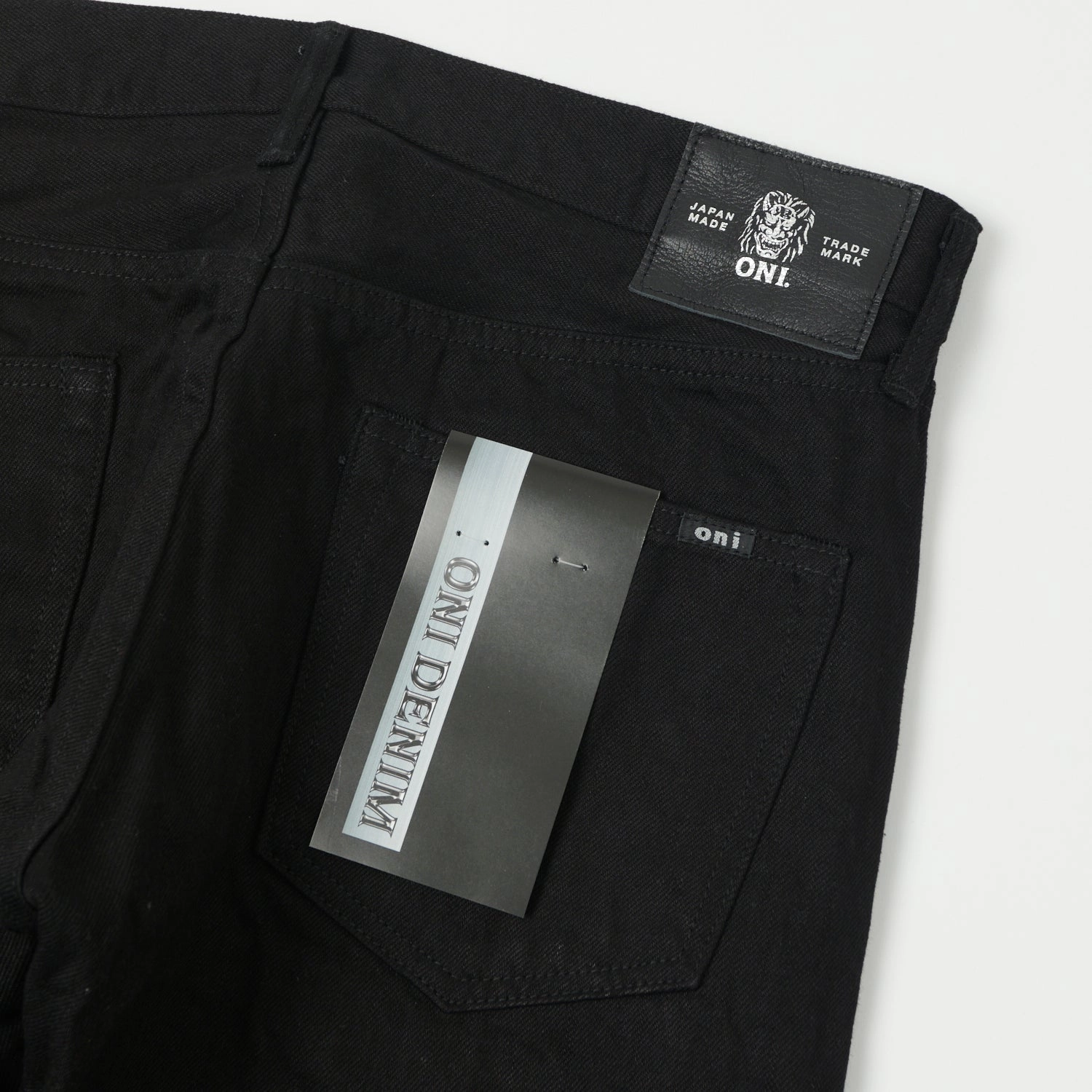 ONI Denim 642-13BK 13oz Regular Tapered Jean - Black One Wash Core Fit Stylish Waistband