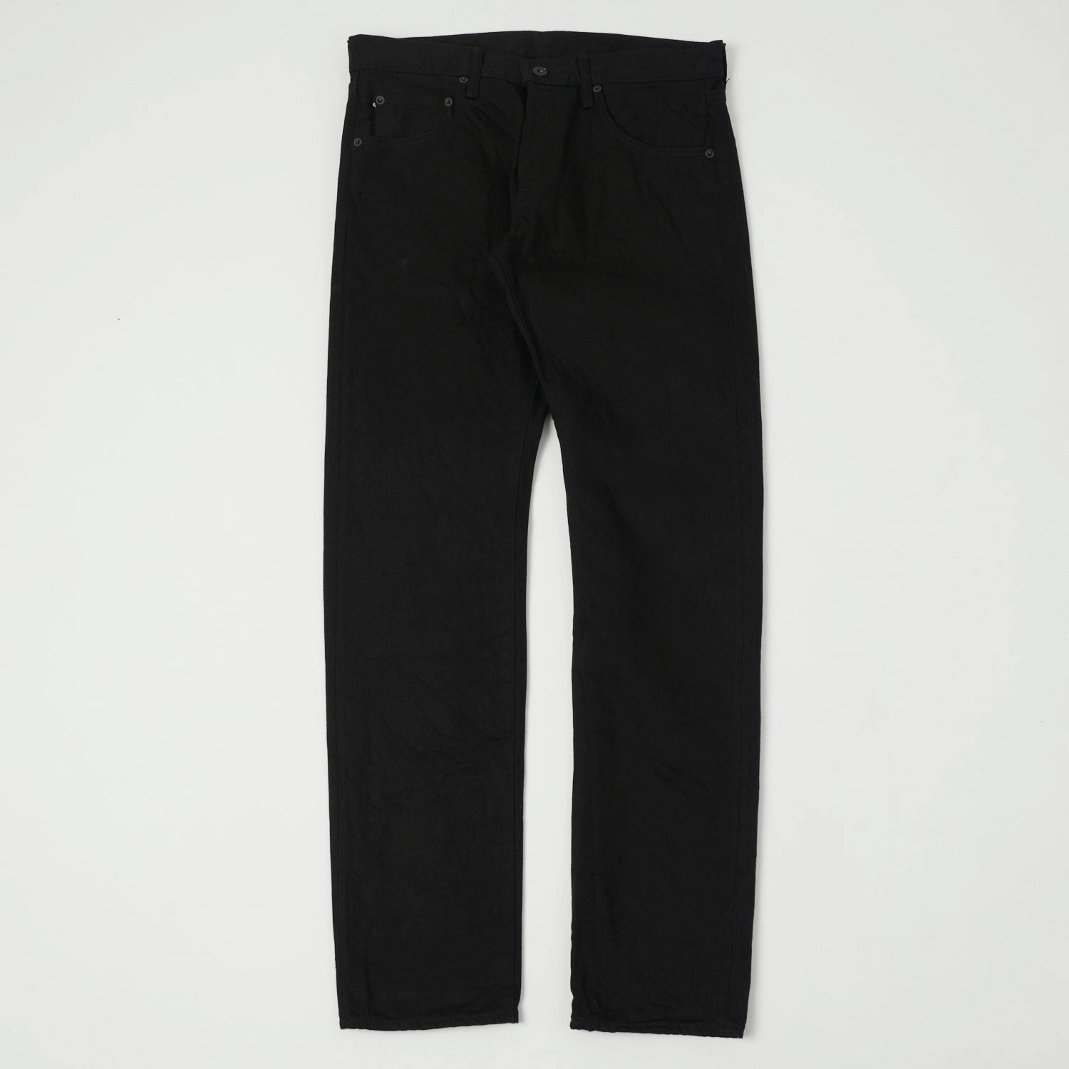 One For All Flexible Waistband Construction ONI Denim 642-13BK 13oz Regular Tapered Jean - Black One Wash