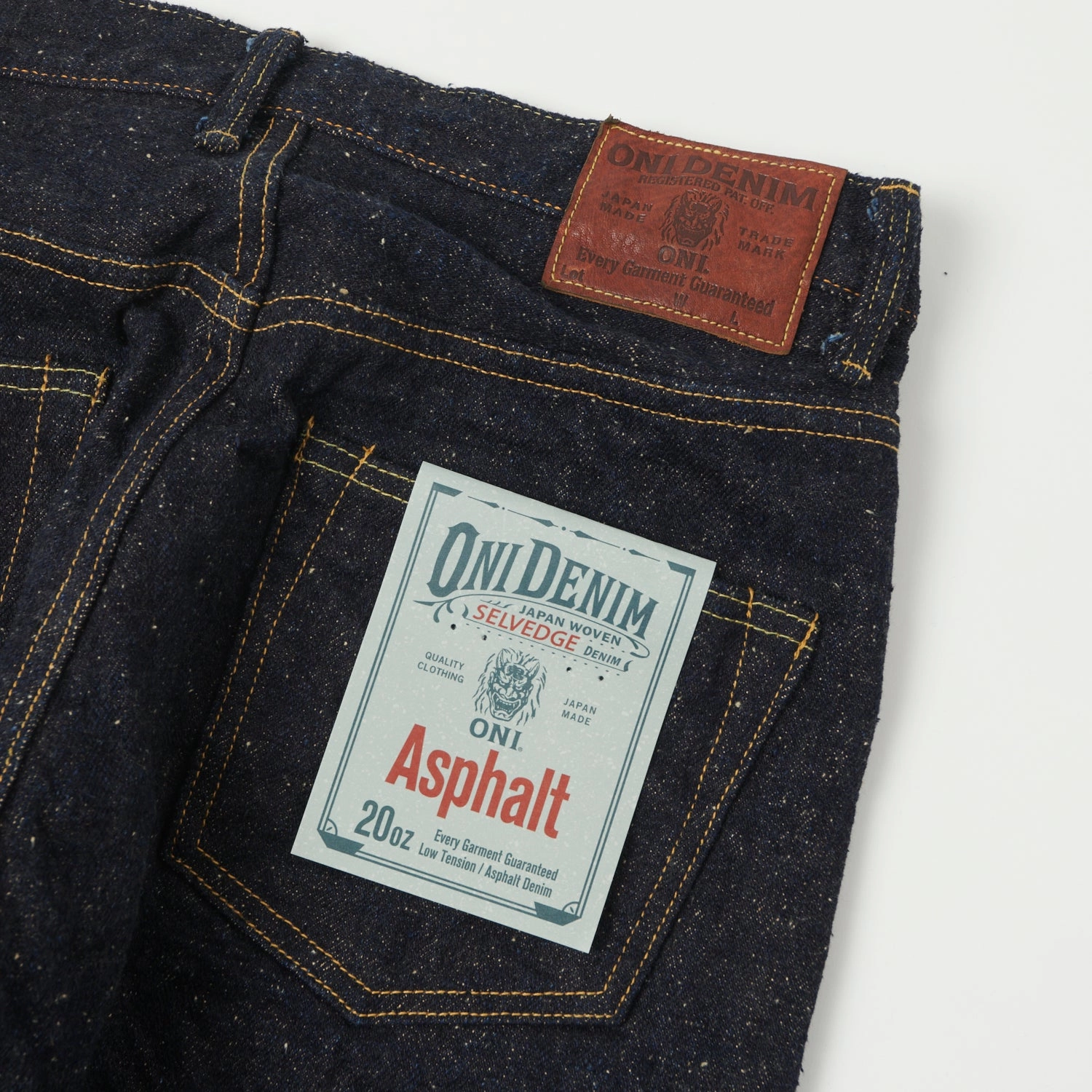 ONI Denim 902 'Asphalt' 20oz Regular Tapered Jean - One Wash Base Comfort