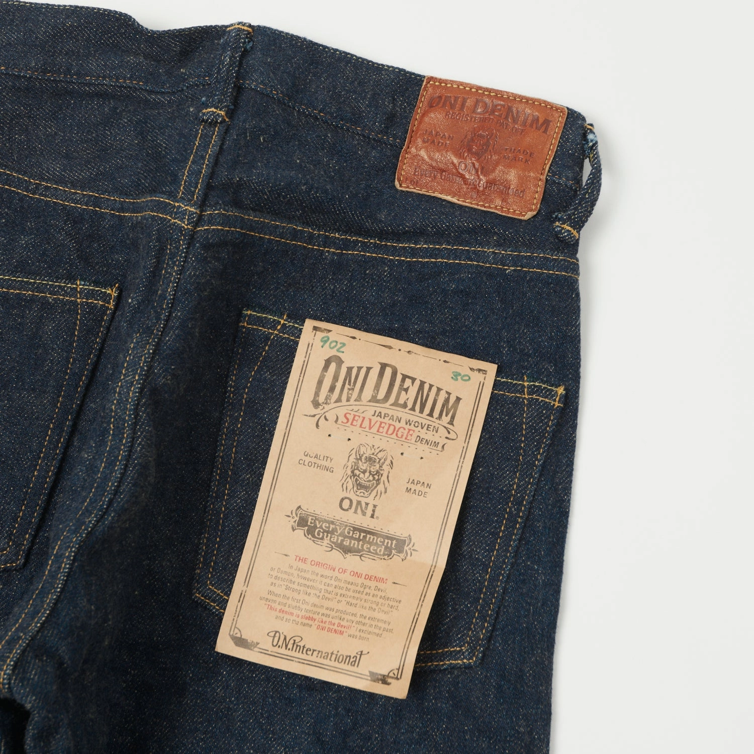 Spring Mood Affordable Tapered leg ONI Denim 902ZR 20oz Secret Denim Tapered Jean - One Wash