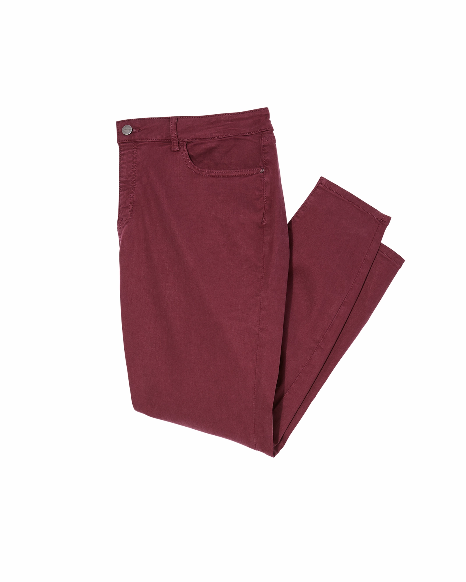 Orchard Skinny Jean | Burgundy Bold Look Professional Wear Luxury Student Outfit