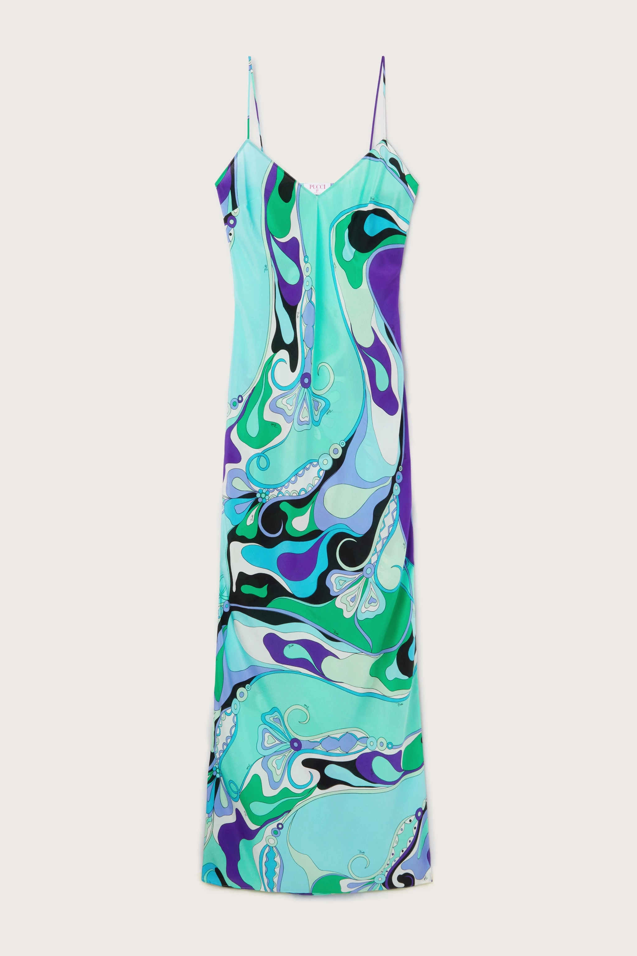 All Wear Orchidee Print Silk Dress