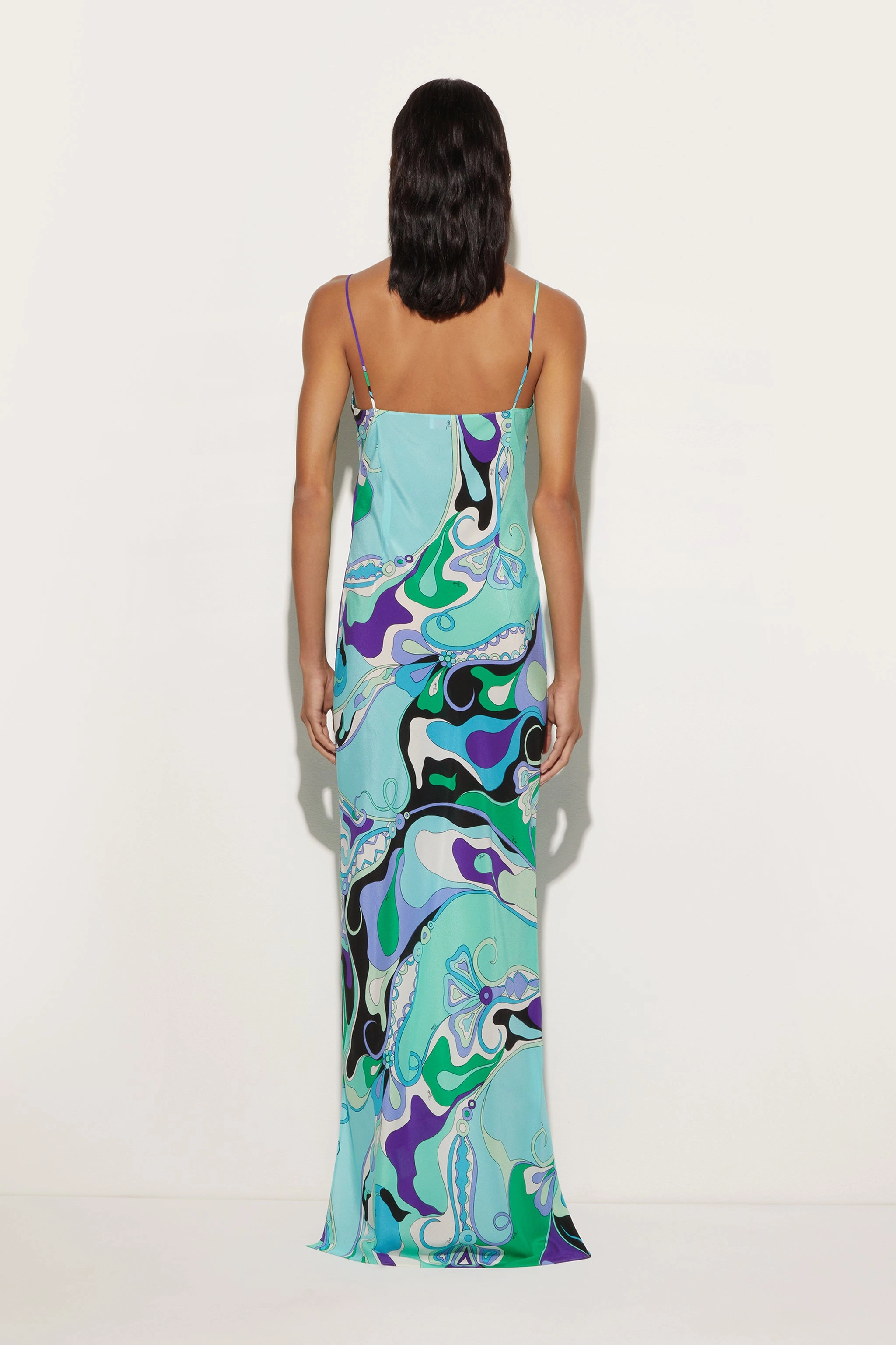 Orchidee Print Silk Dress Work Ease