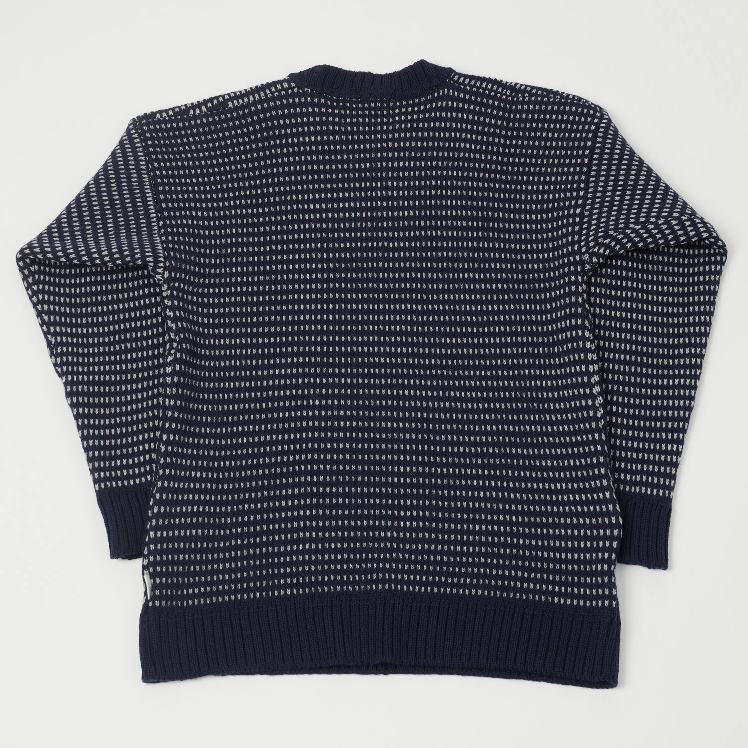 Double Layered Peregrine Bantham Speckled Knit Jumper - Navy