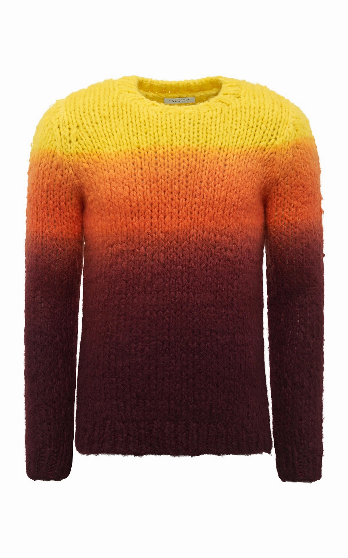 Season Ready Indoor Layer Pallas Knit Sweater in Dip Dye Sunrise Welfat Cashmere