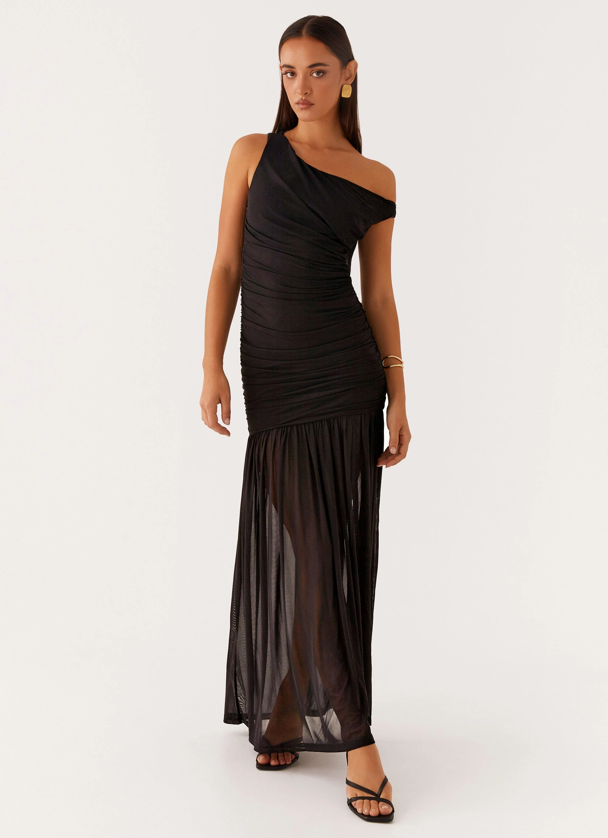 Pavilion Maxi Dress - Black Bloom Soft Loose Flow