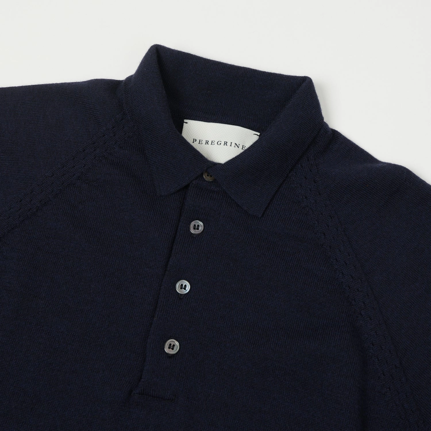 Minimalist Stitching Peregrine Beauford Polo Shirt - Navy