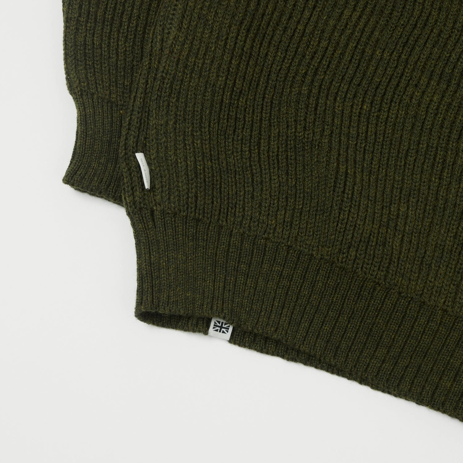 Peregrine Ford Crew Neck Jumper - Olive All Day Comfort Lightwear Look