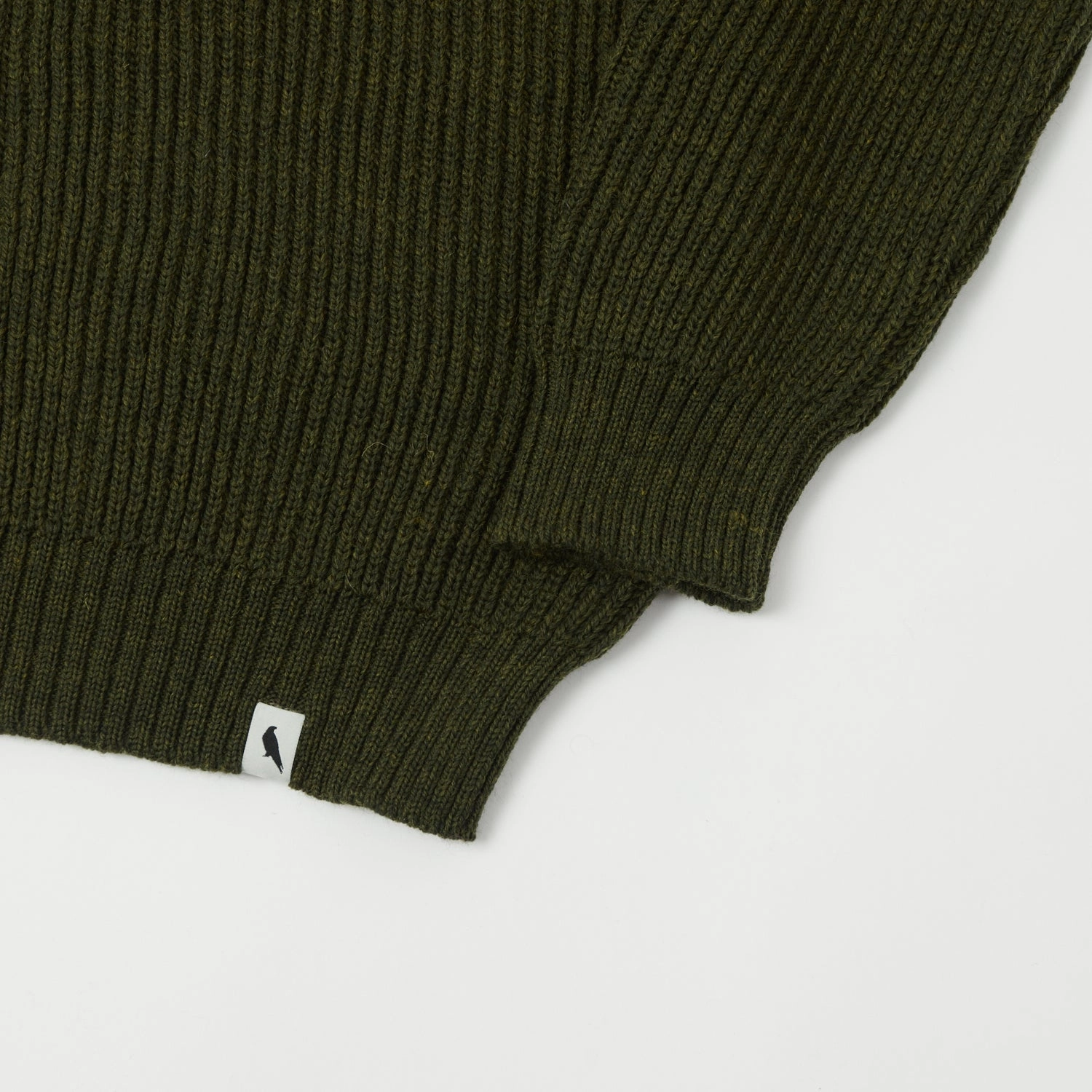 Peregrine Ford Crew Neck Jumper - Olive Thermochromic Fiber Applications
