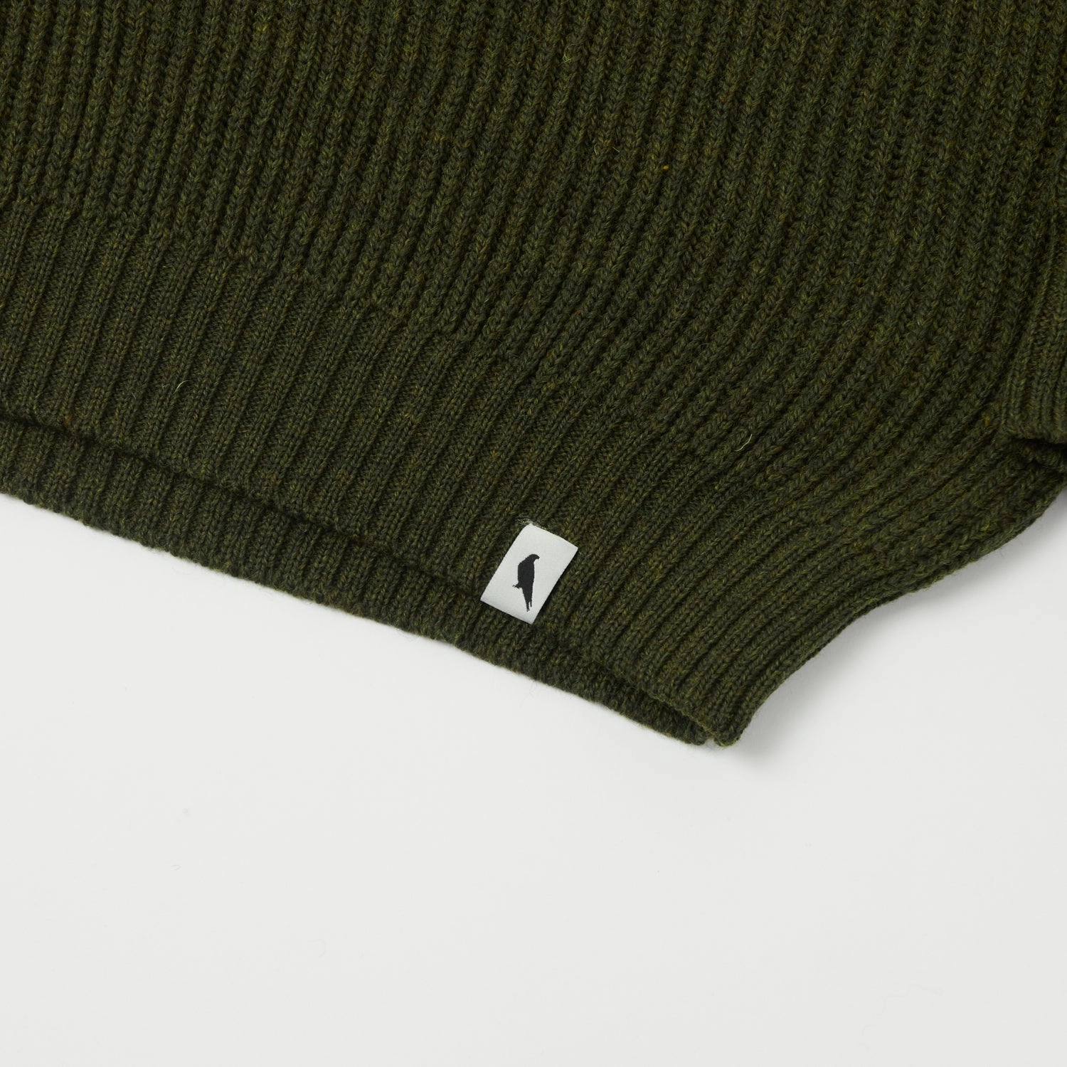 Loop Back Finish Daily Layers Peregrine Foxton Quarter Zip Jumper - Olive