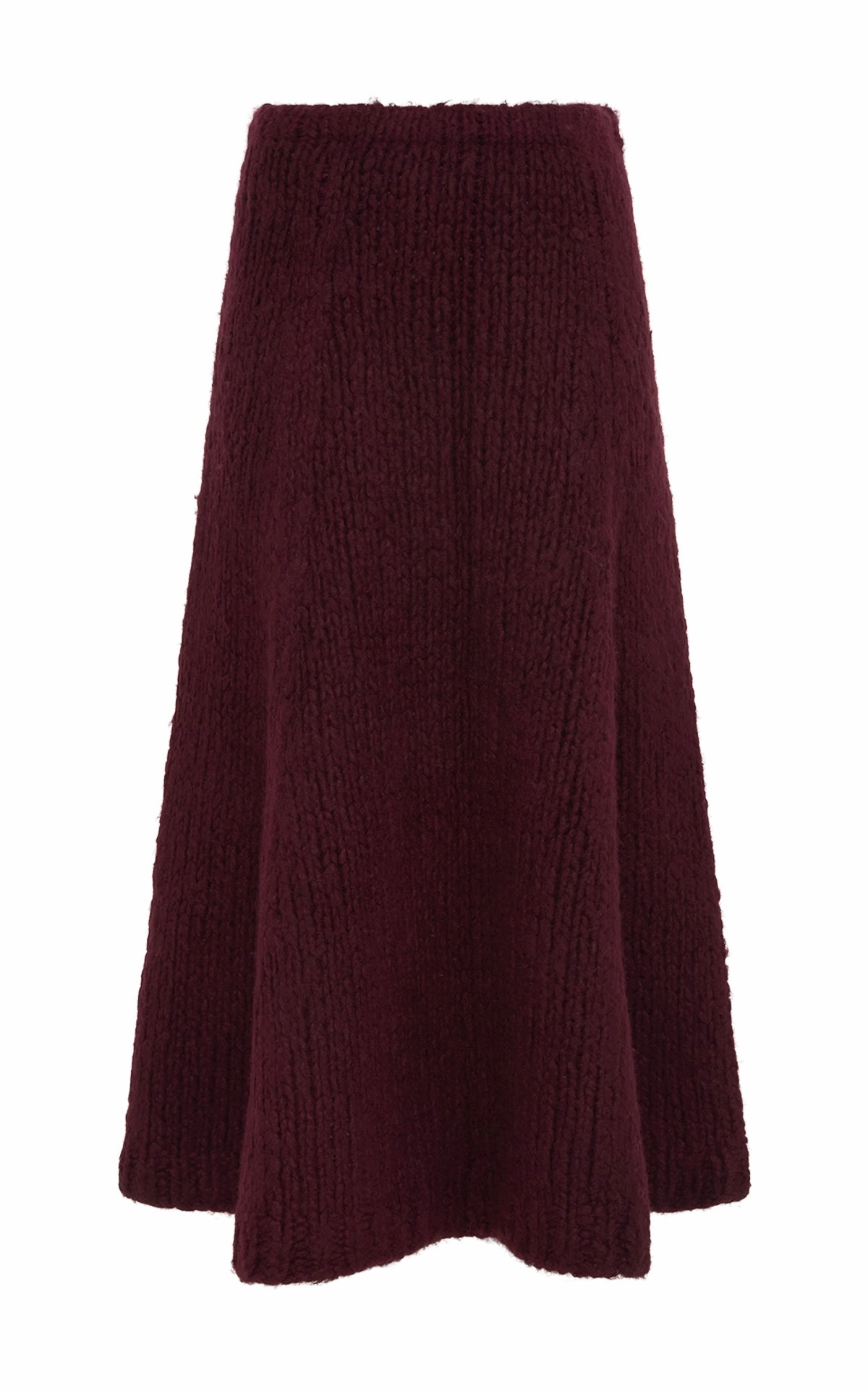 Chic Outfit Warm Essentials Peres Knit Midi Skirt in Dip Dye Sunrise Welfat Cashmere