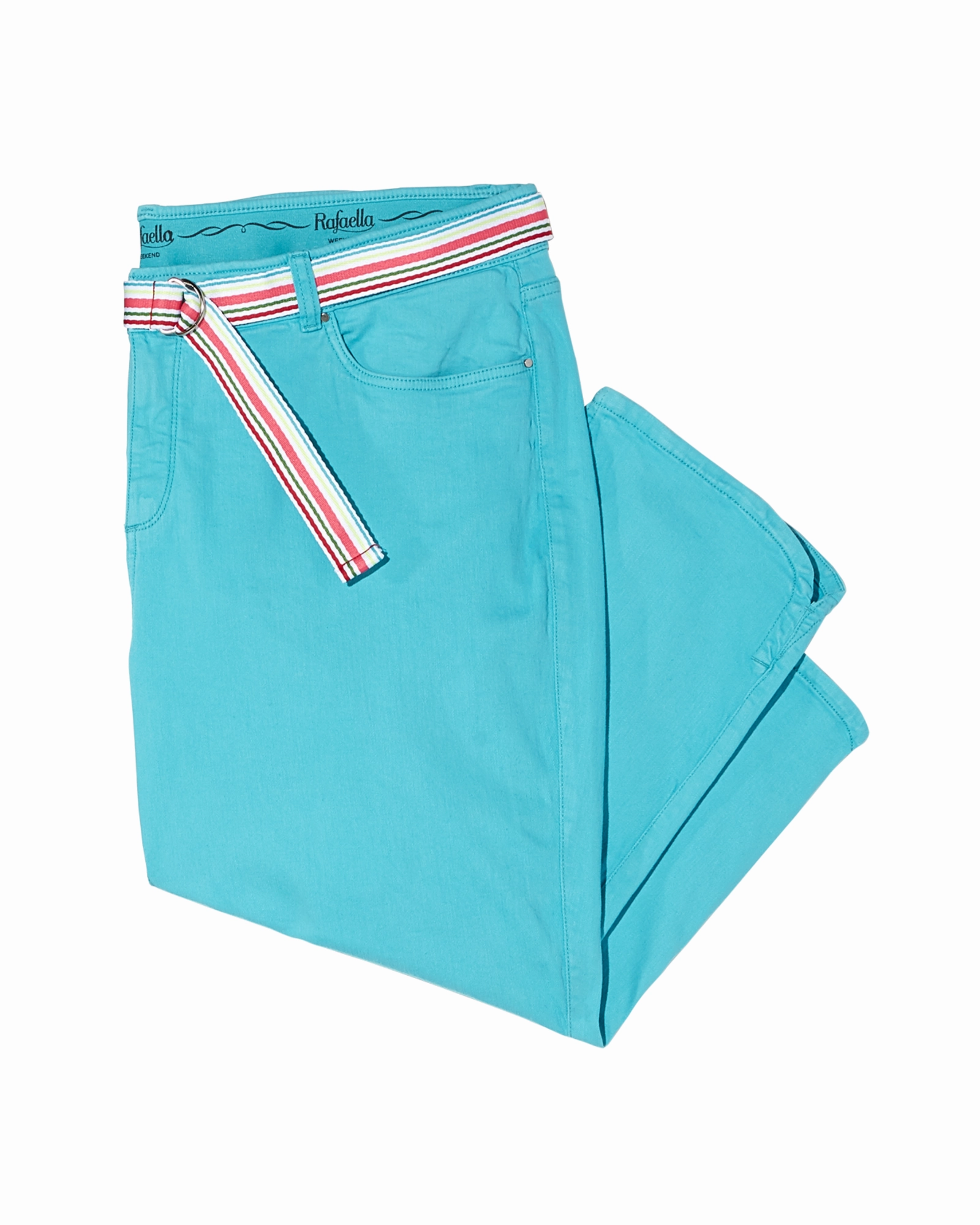 Fountain Capri with Coordinating Belt | Turquoise Casual Wear