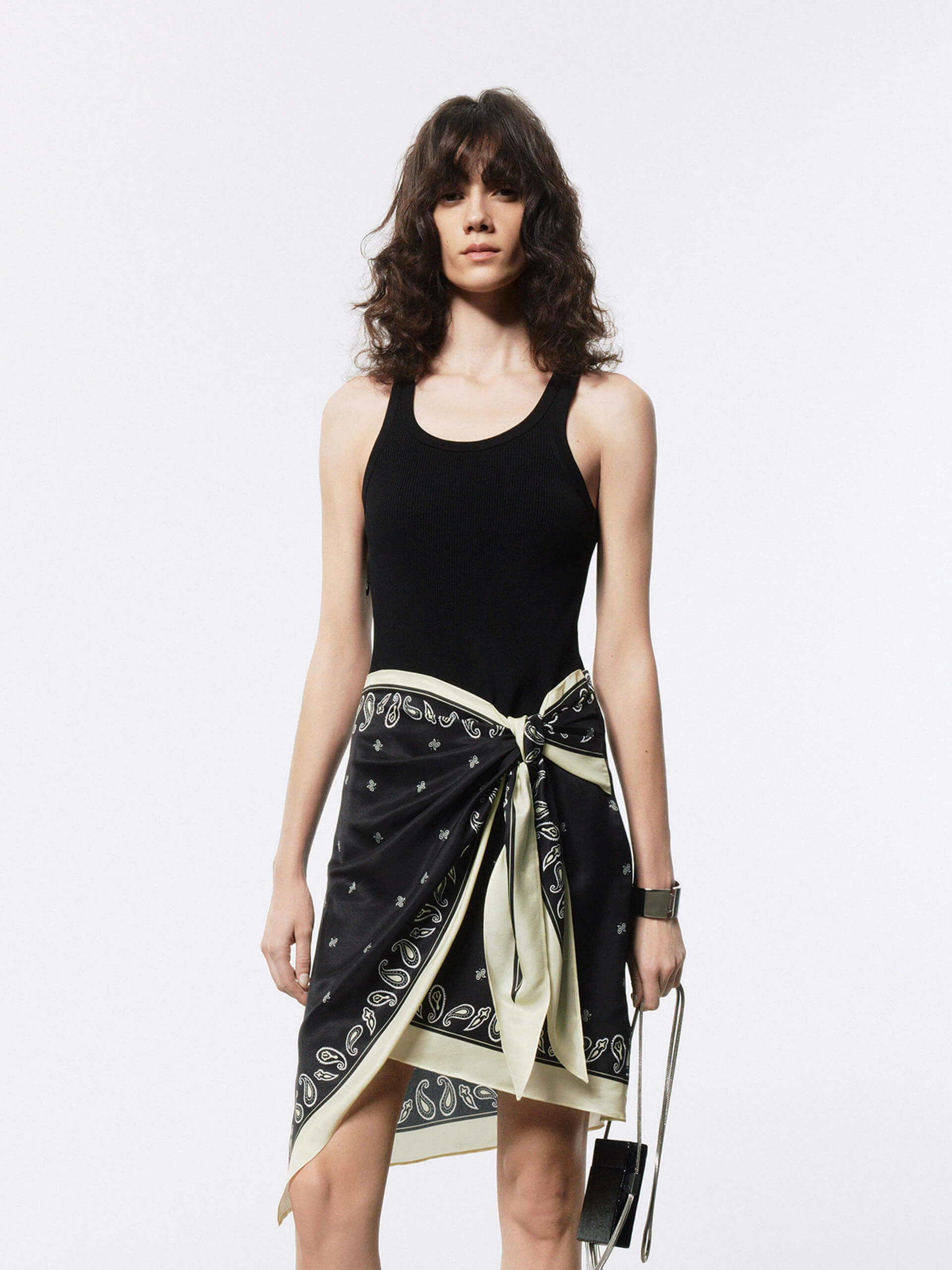 Tie Waist Tank Dress Happy Scent Flexible Comfort