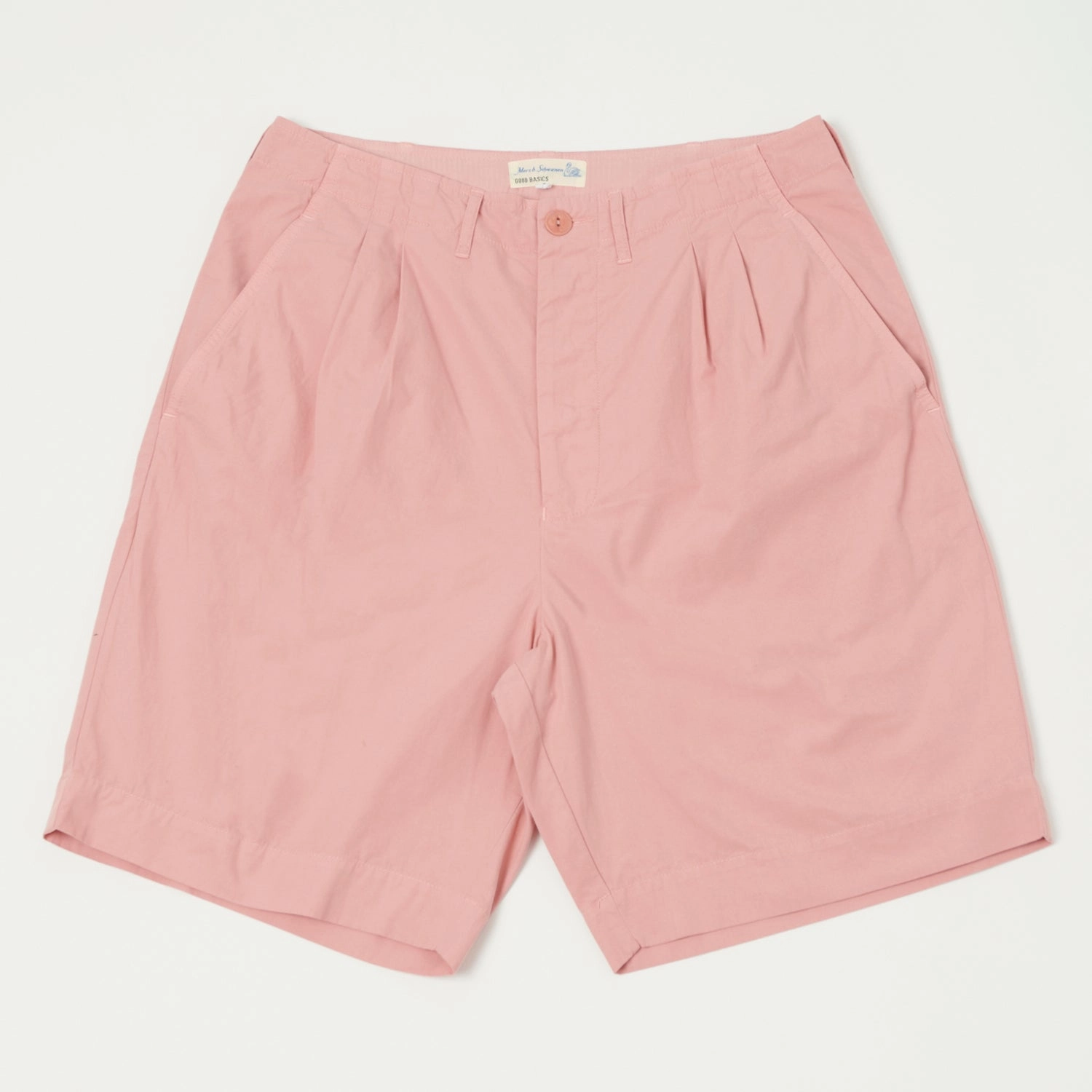Merz b. Schwanen 'Good Basics' 5.1oz Poplin Shorts - Peach mix and match Soft Motion
