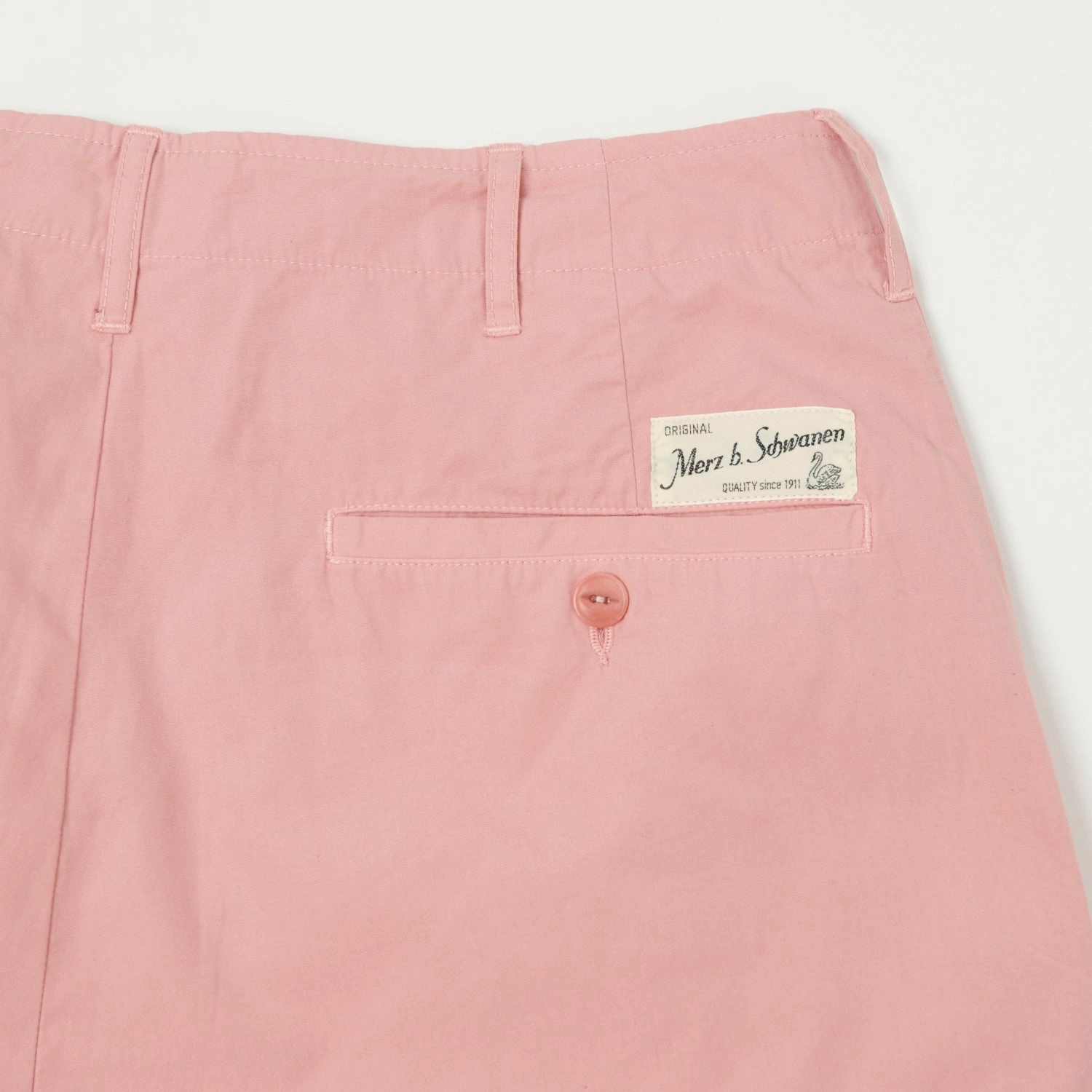 activewear option Merz b. Schwanen 'Good Basics' 5.1oz Poplin Shorts - Peach