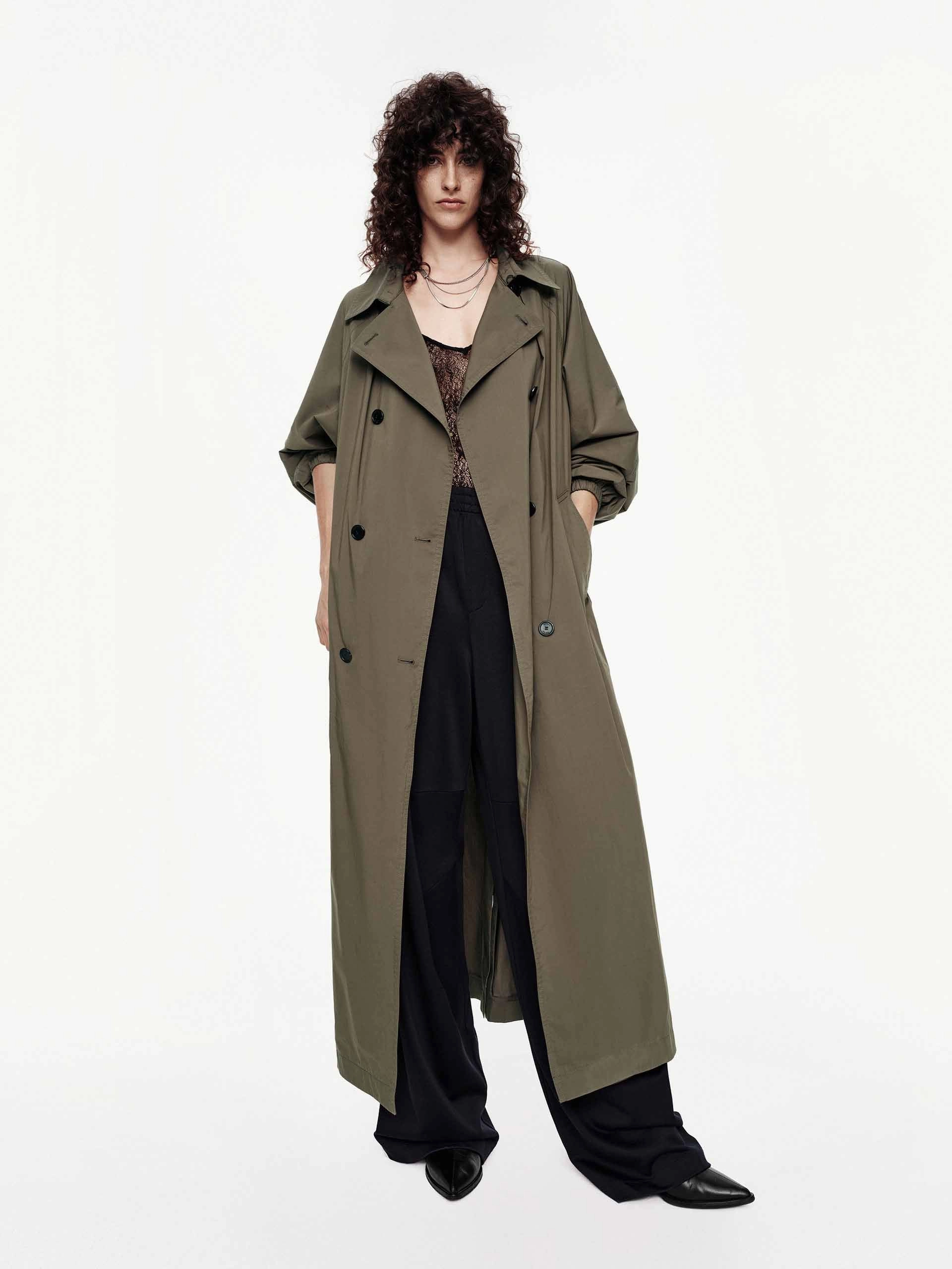 Longing Belt Trench Coat Crisp Look