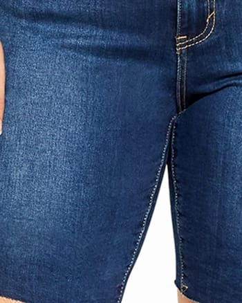 Sana Trendy Bermuda Short | Dark Wash Utility Look Sustainable Beach Day