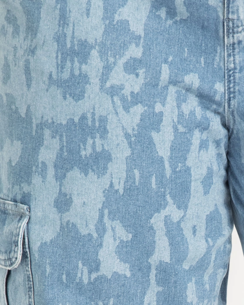 Printed Cargo Jean | Set Sail Chic Style Outerwear Friendly