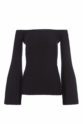 Sweat Wicking Lining Comfort Stretch Nelson Knit Sweater in Black Merino Wool Cashmere