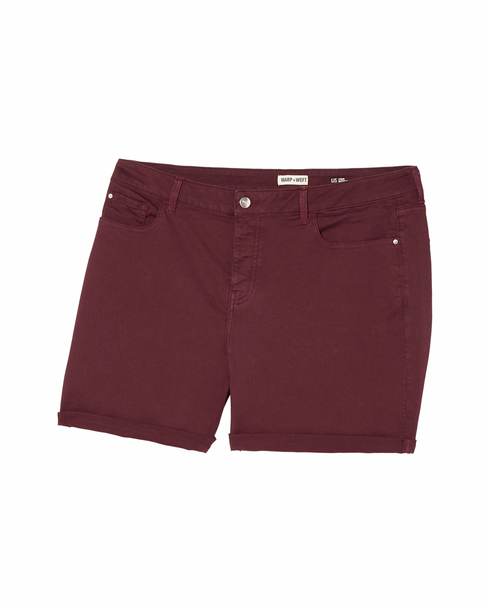 Trend Setter Chill Outfit Poplar Boyfriend Short | Burgundy