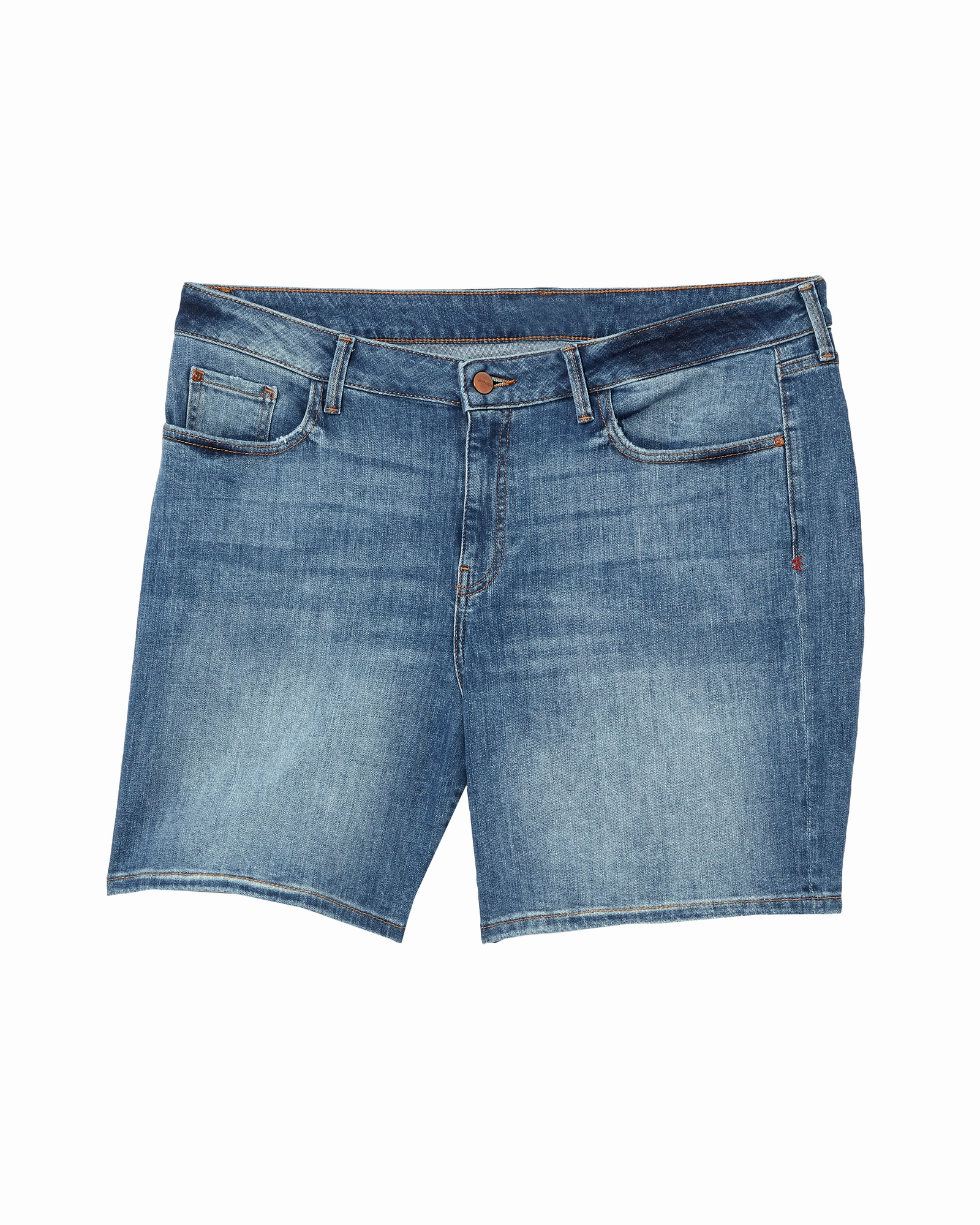 Poplar Boyfriend Short | Medium Wash clean design