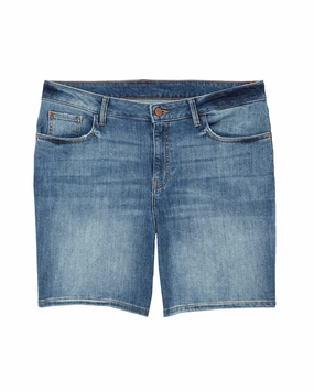 Poplar Boyfriend Short | Medium Wash Versatile Fit