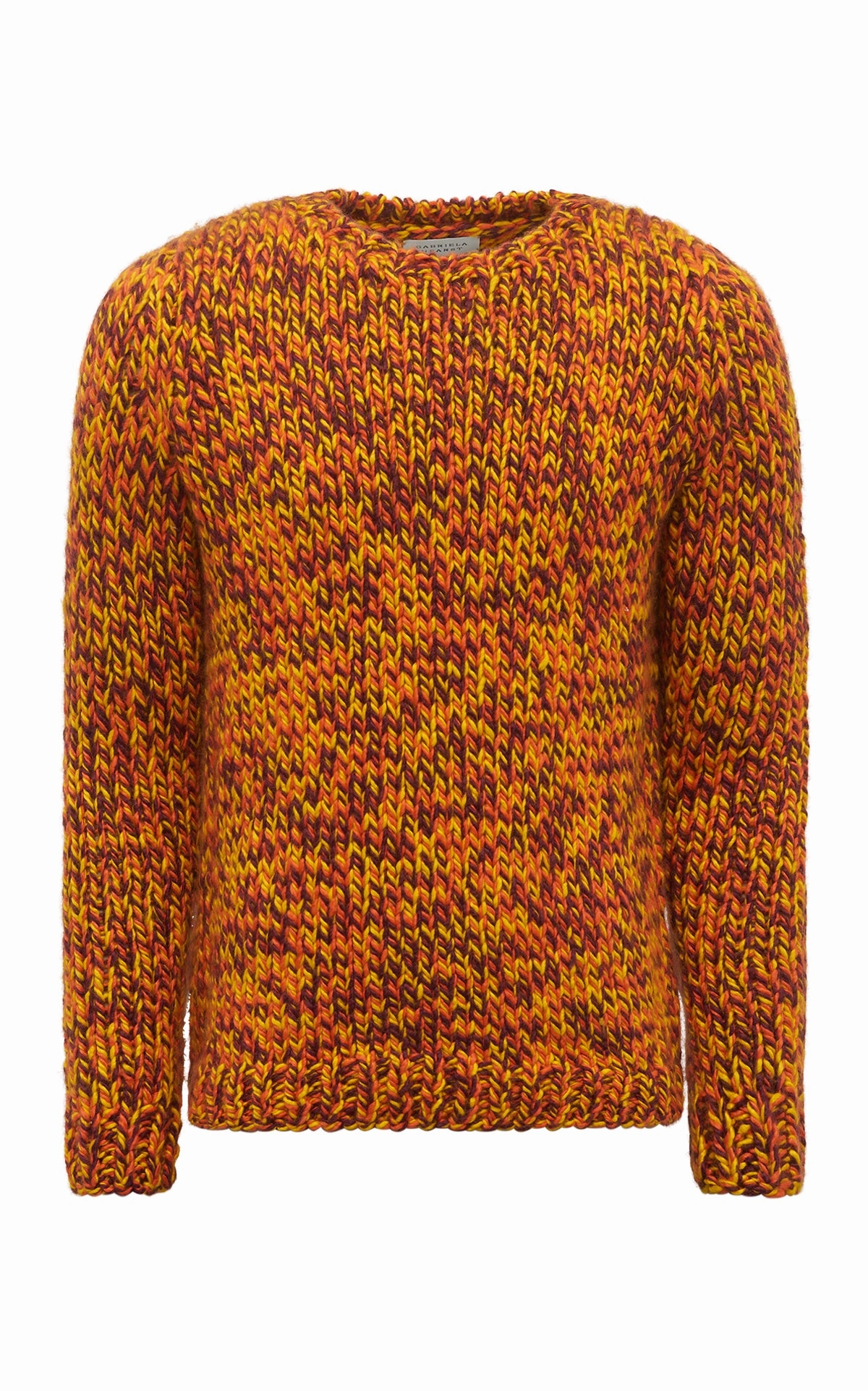 Office Layer Wearable Basic Poros Knit Sweater in Cadmium Yellow, Spice & Bordeaux Cashmere