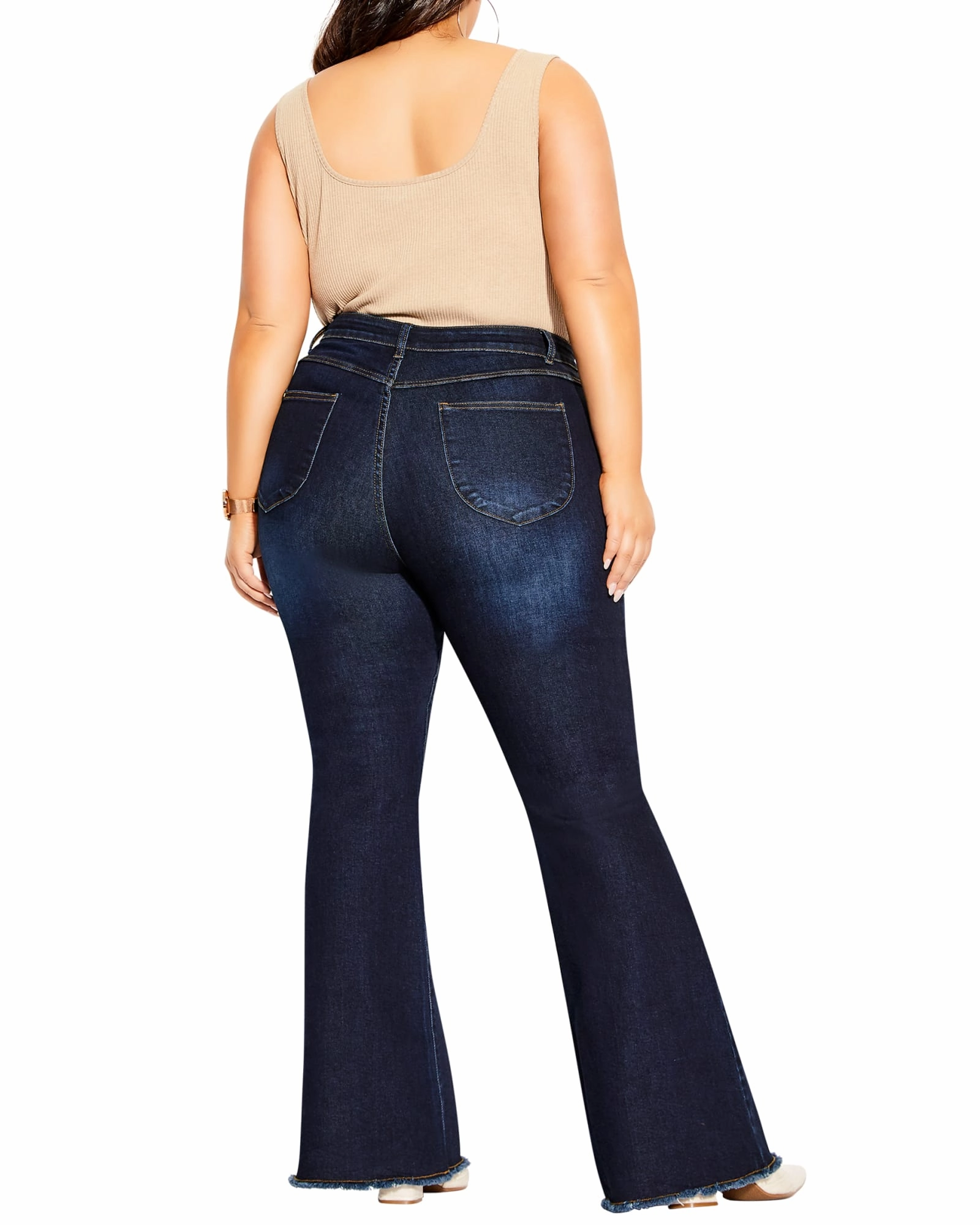 Juliette Classic Flare Jean | Dark Wash Ready For All Comfortable Outfit