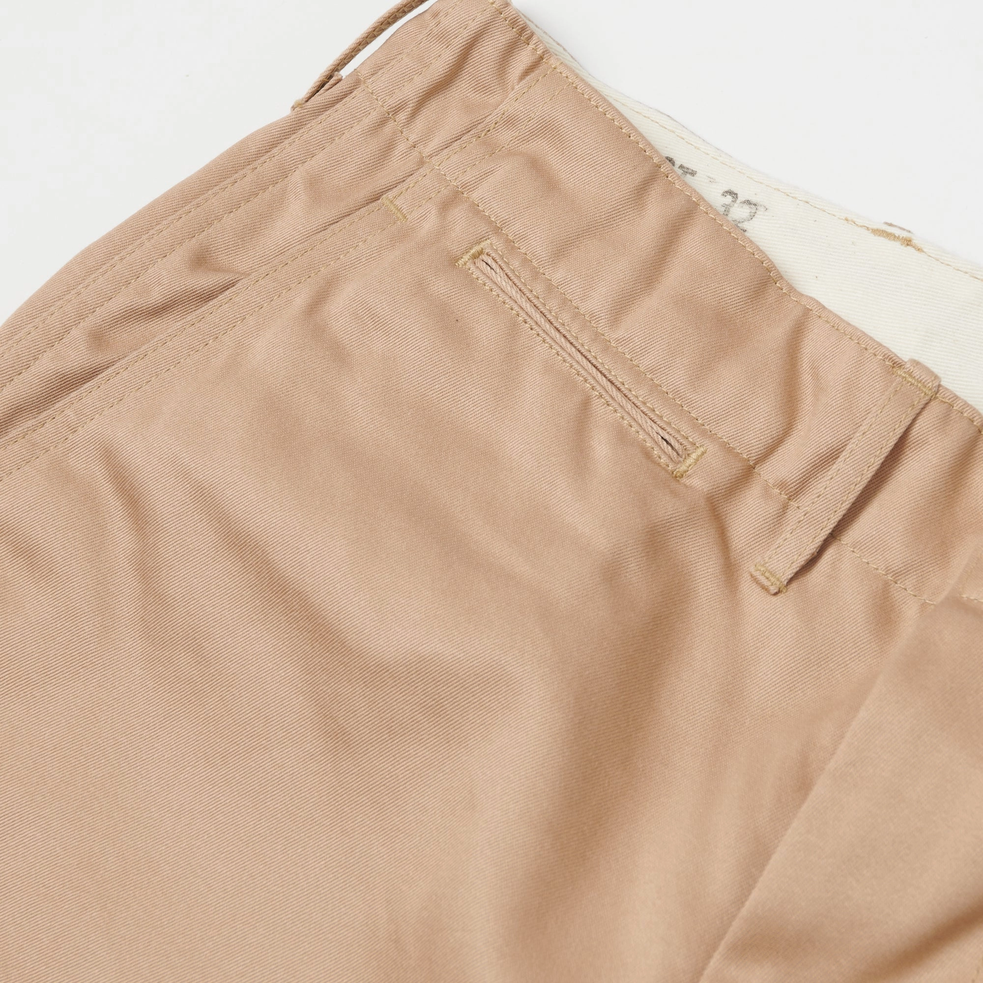 Buzz Rickson's Original-Spec. Chino Short - Beige Midweight Texture