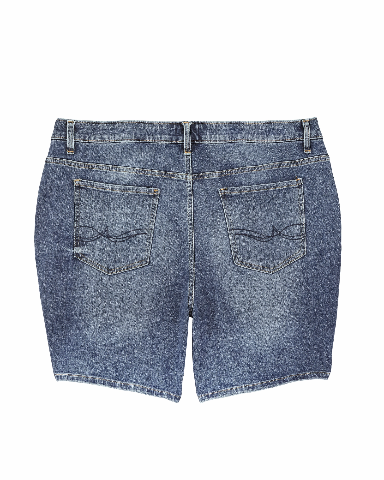 Comfy Fit Soft Date Night Street Fashion Hanson Destructed Shorts with Frayed Hem | Medium Wash