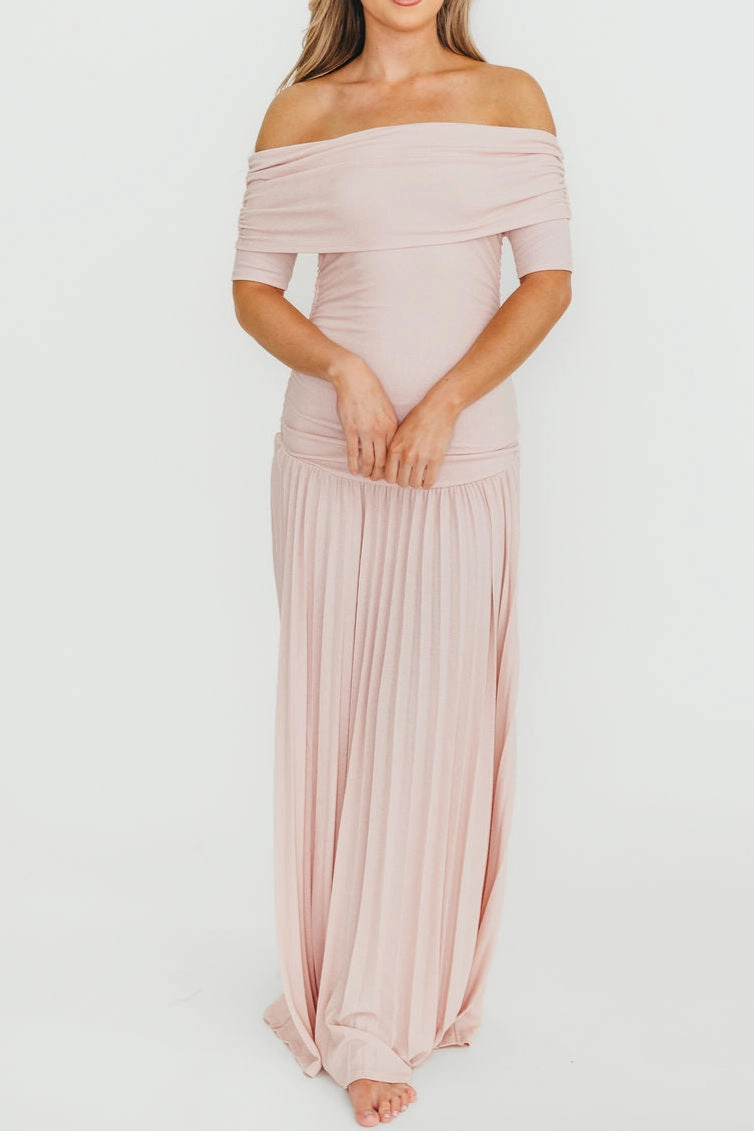 The Lennox Maxi Dress in Dusty Pink Fall Fashion