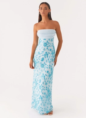 Prism Beaded Maxi Dress - Blue Layer Base Multi Season