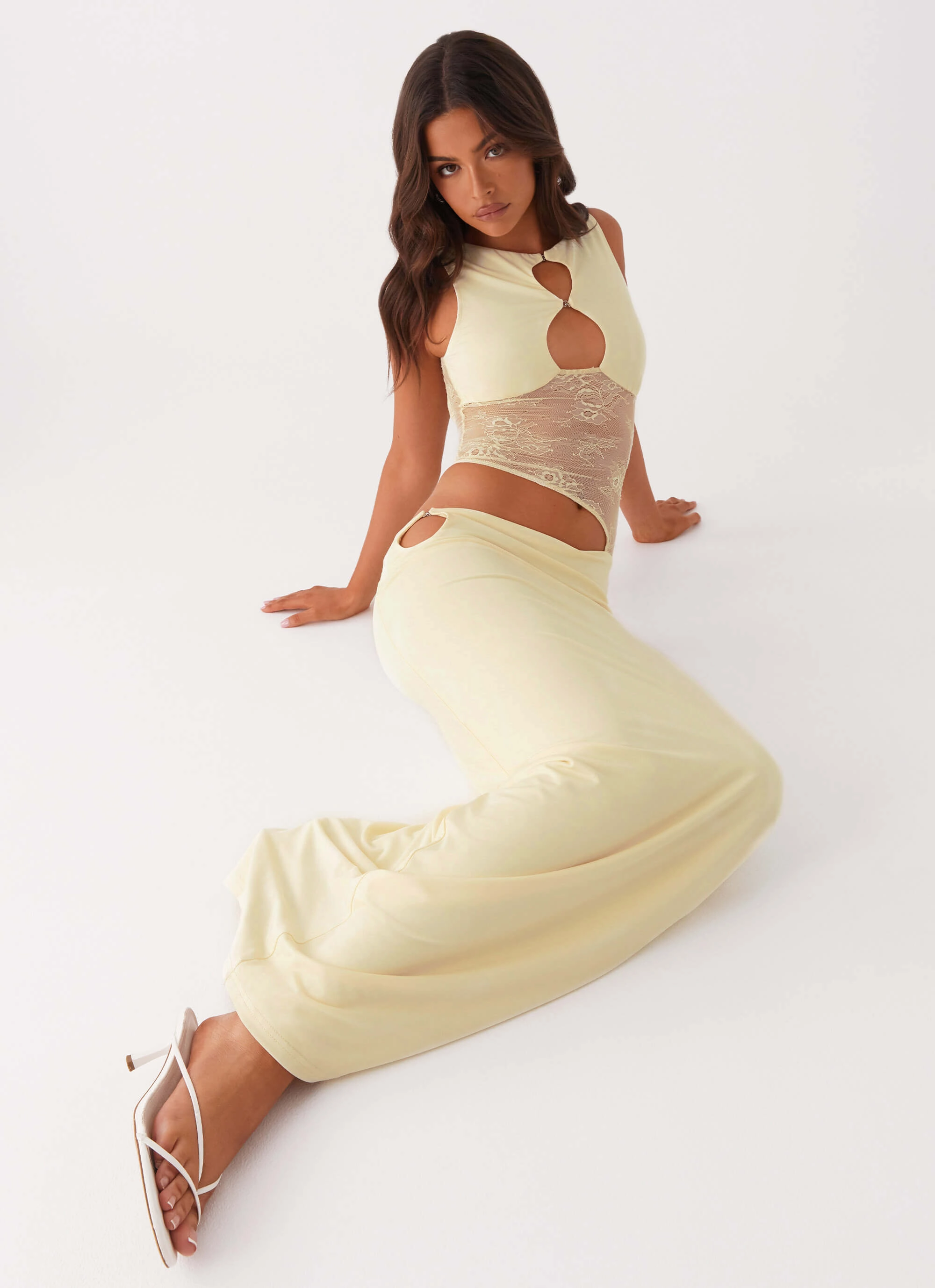 Prophecy Maxi Dress - Yellow Shade Glow