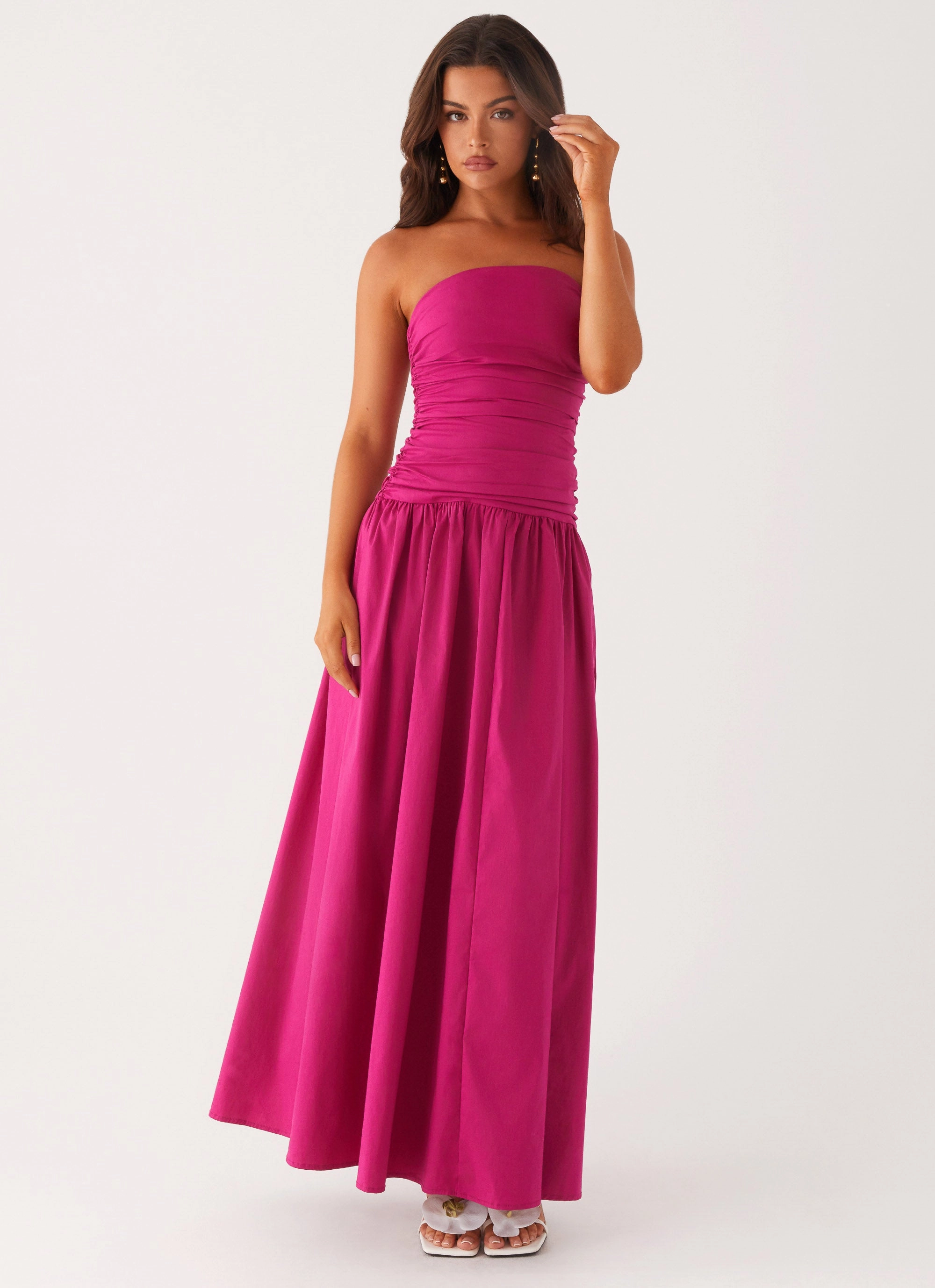 Carmel Maxi Dress - Fuchsia Move Easy Gentle Motion