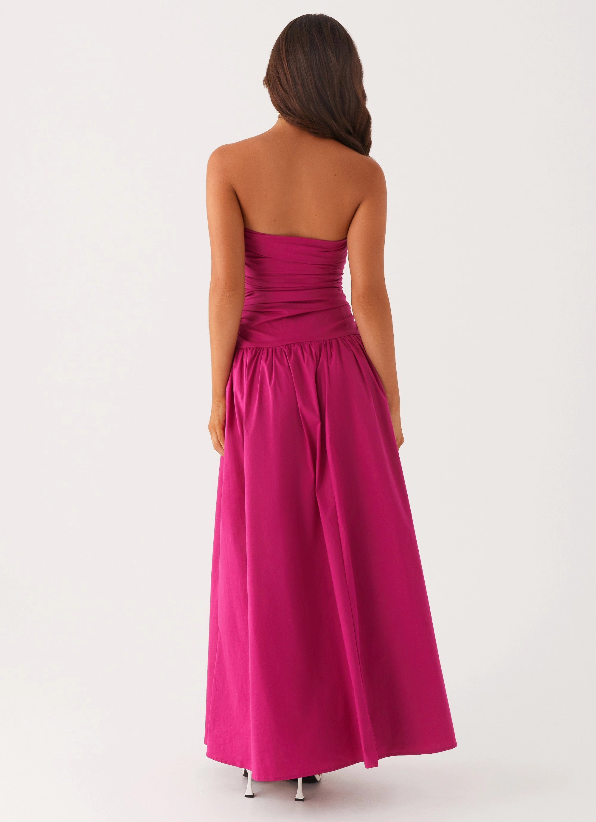 Cozy Silhouette Carmel Maxi Dress - Fuchsia